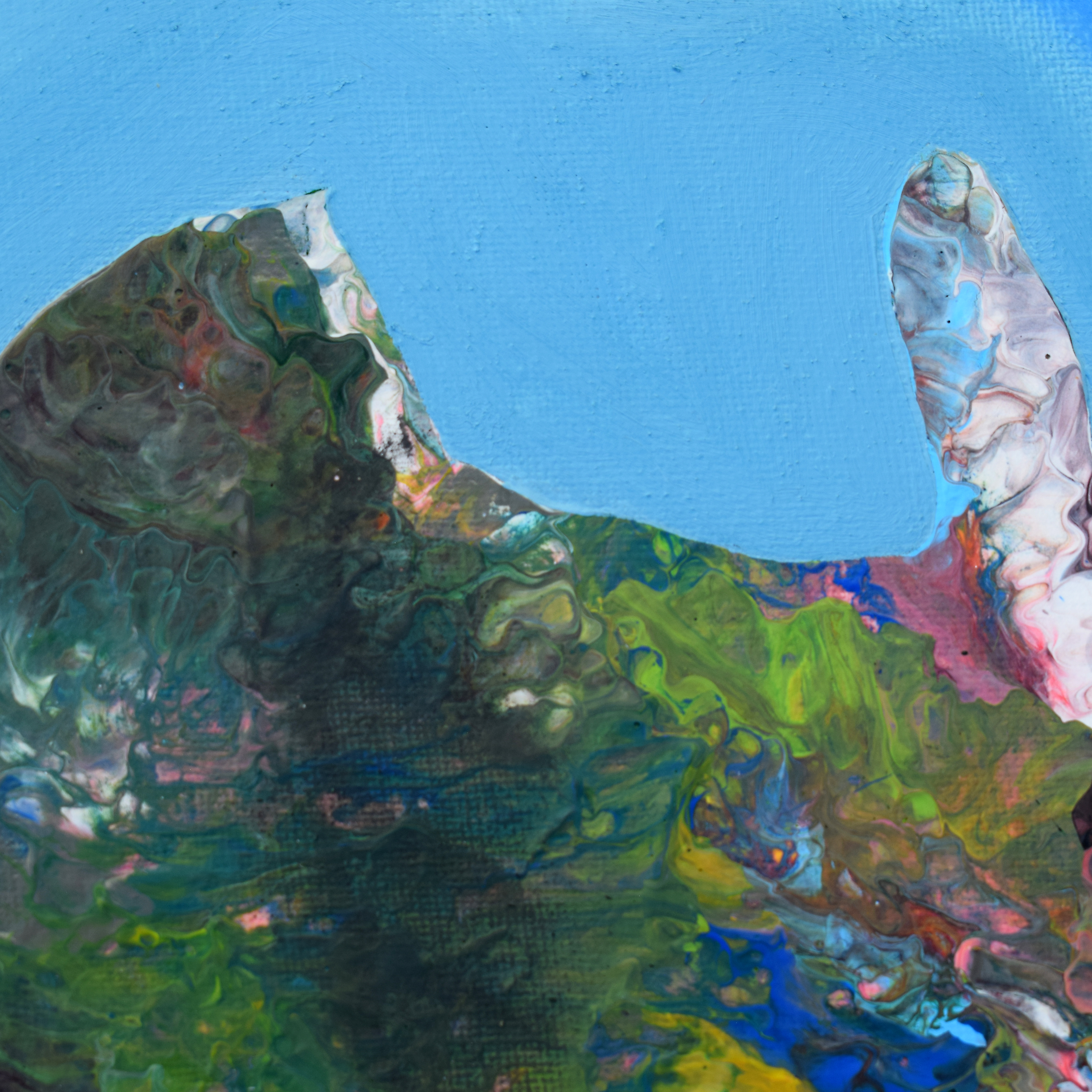 "Abrazo de despedida" Obra original 40x50 cm