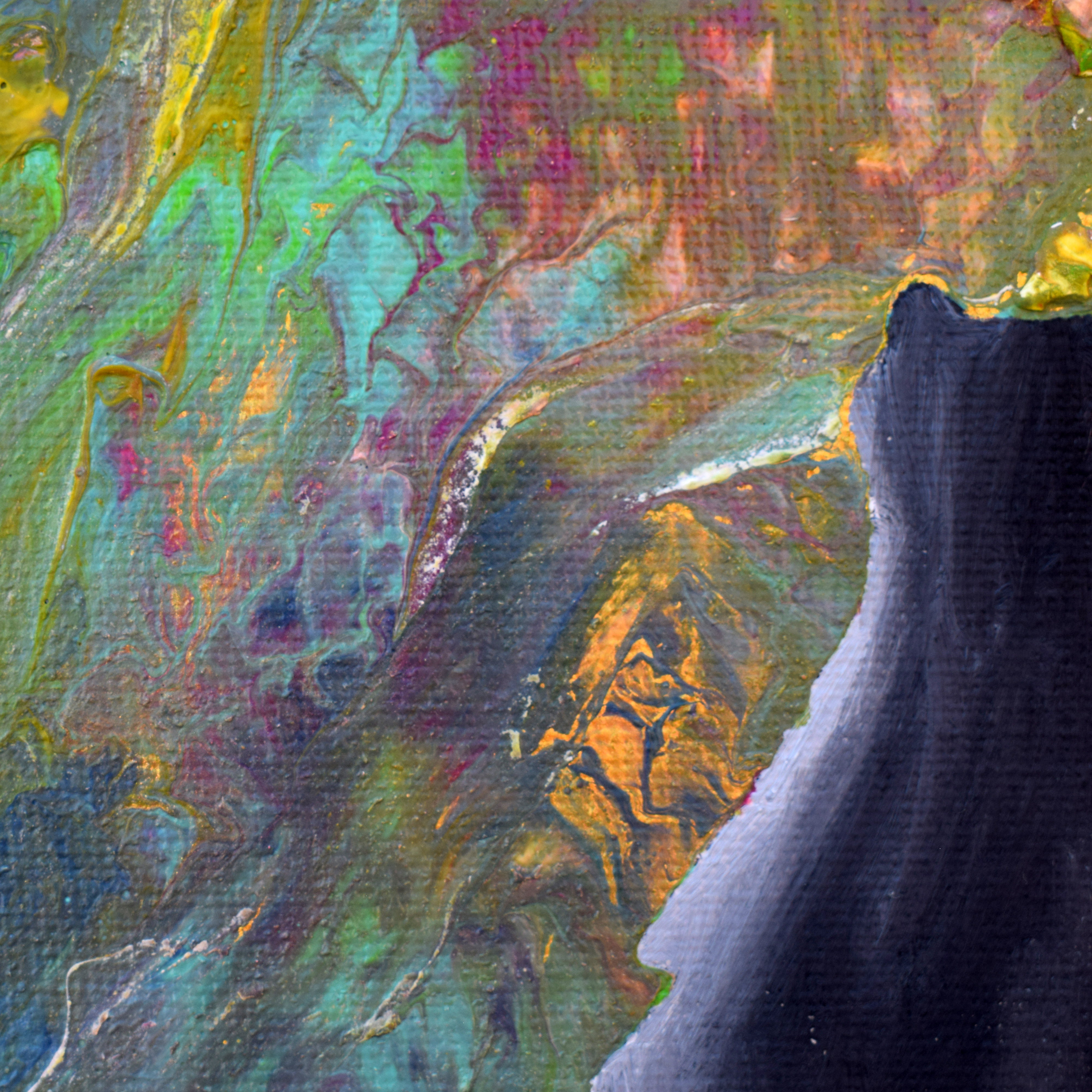 "Abrazo de reencuentro" Obra original 40x50 cm