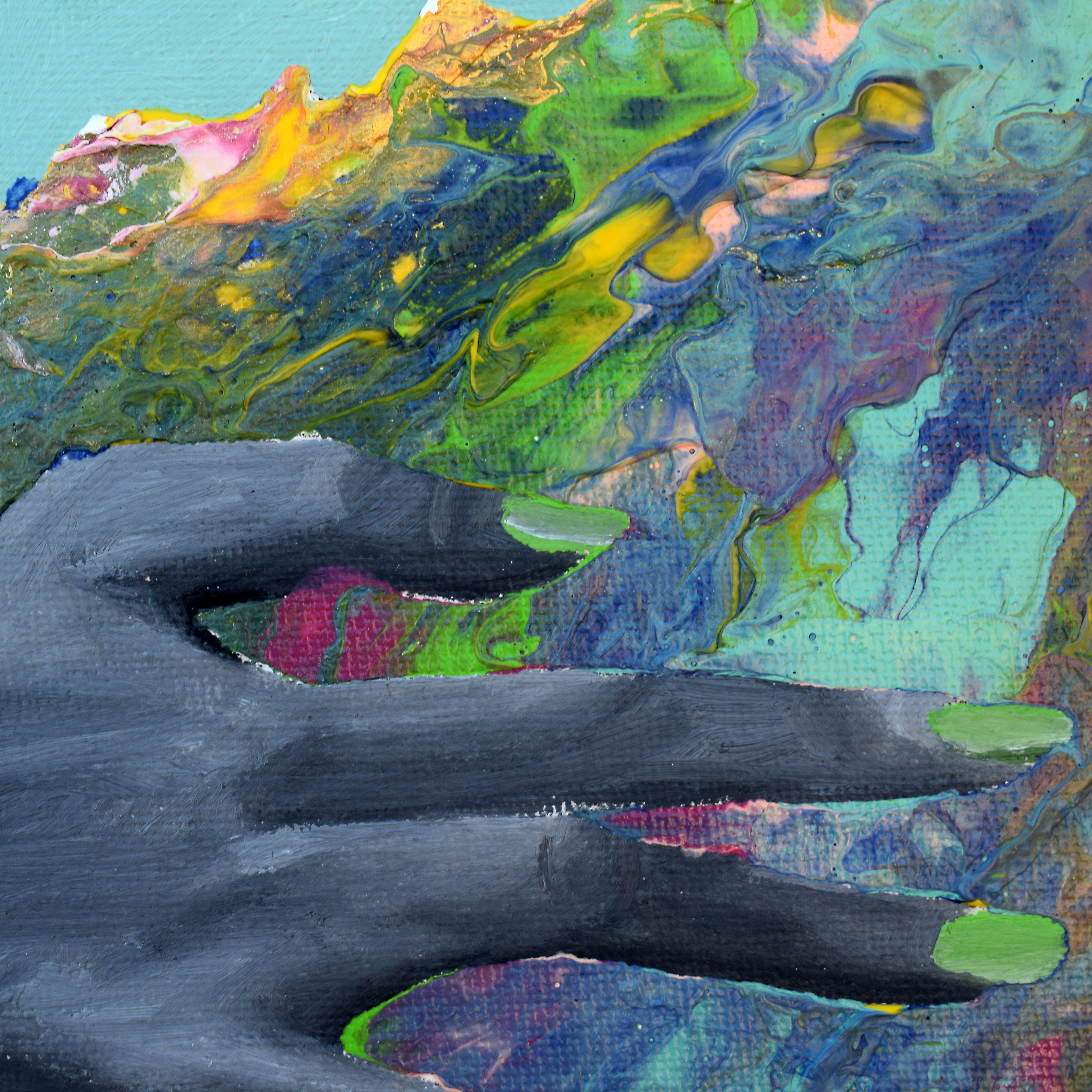 "Abrazo de reencuentro" Obra original 40x50 cm