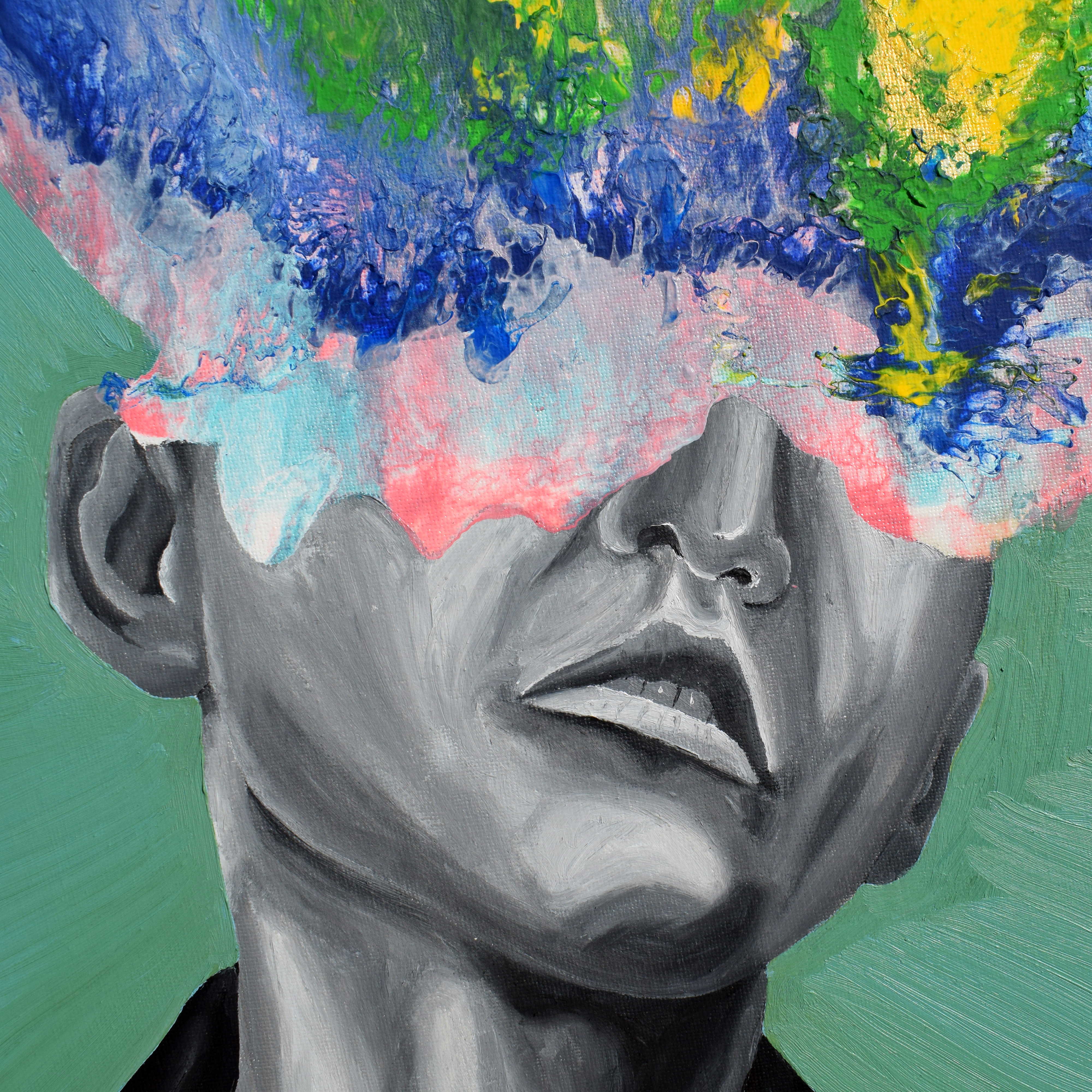 "Headshot" Obra original 40x50 cm