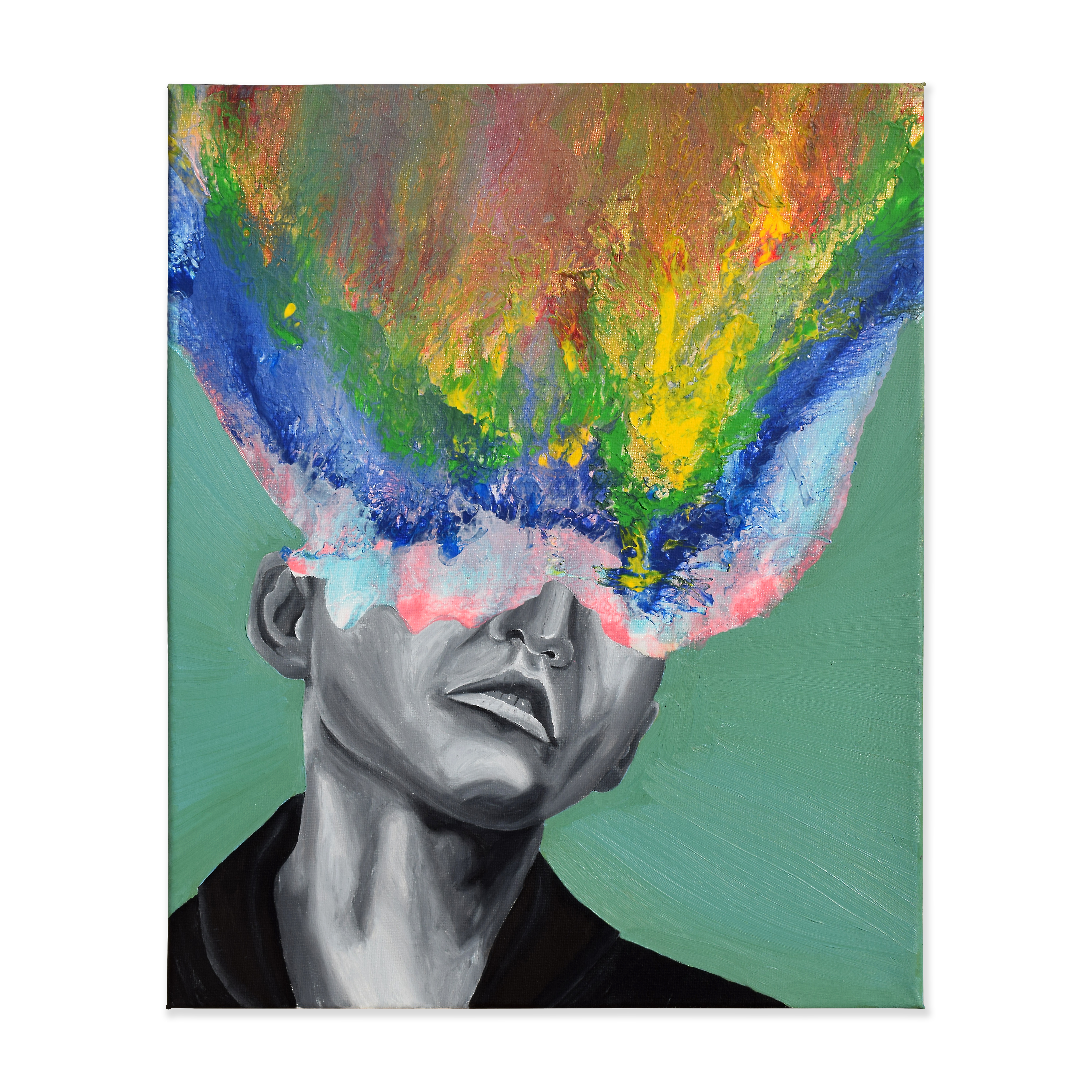 "Headshot" Obra original 40x50 cm