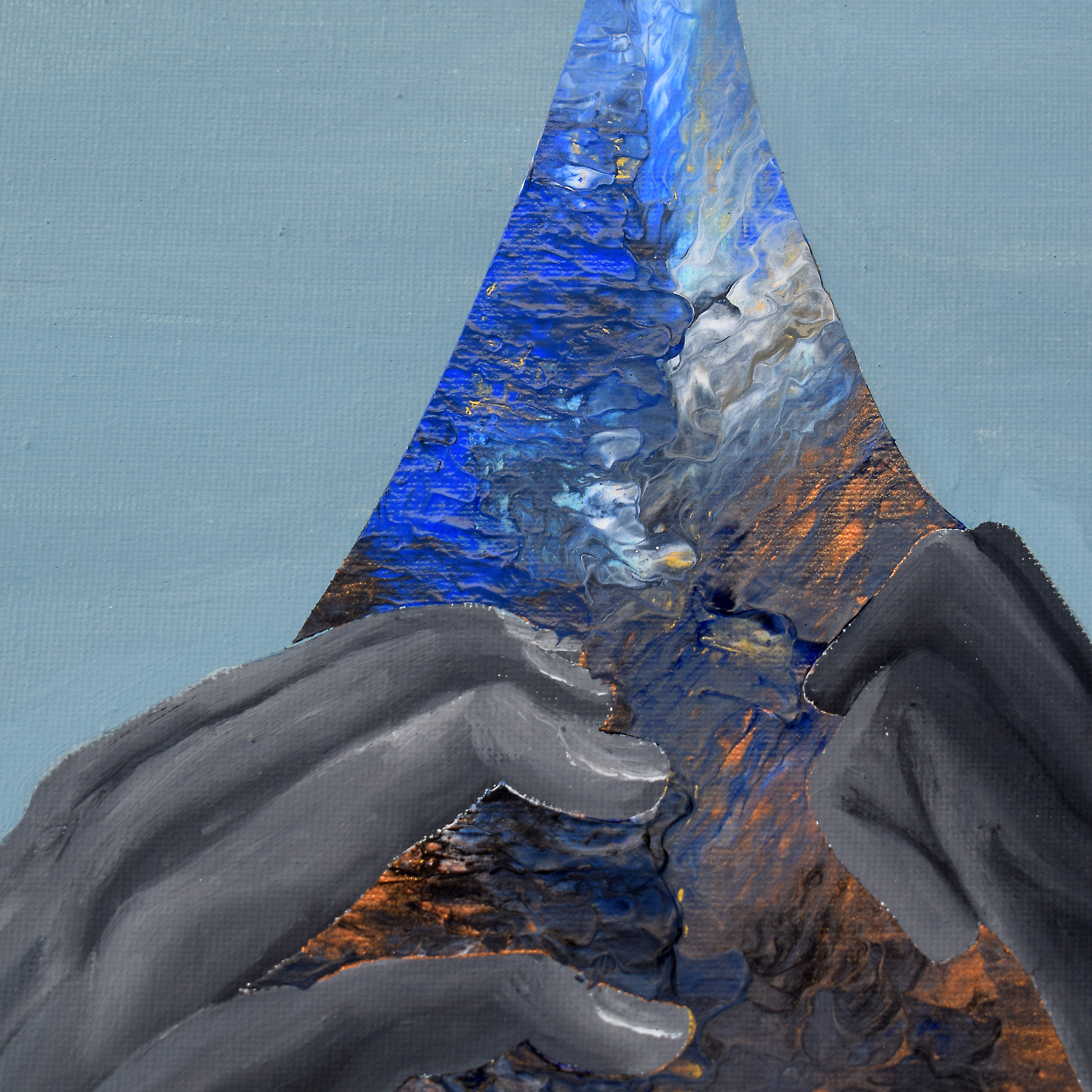 "Que hice mal" Obra original 50x70 cm