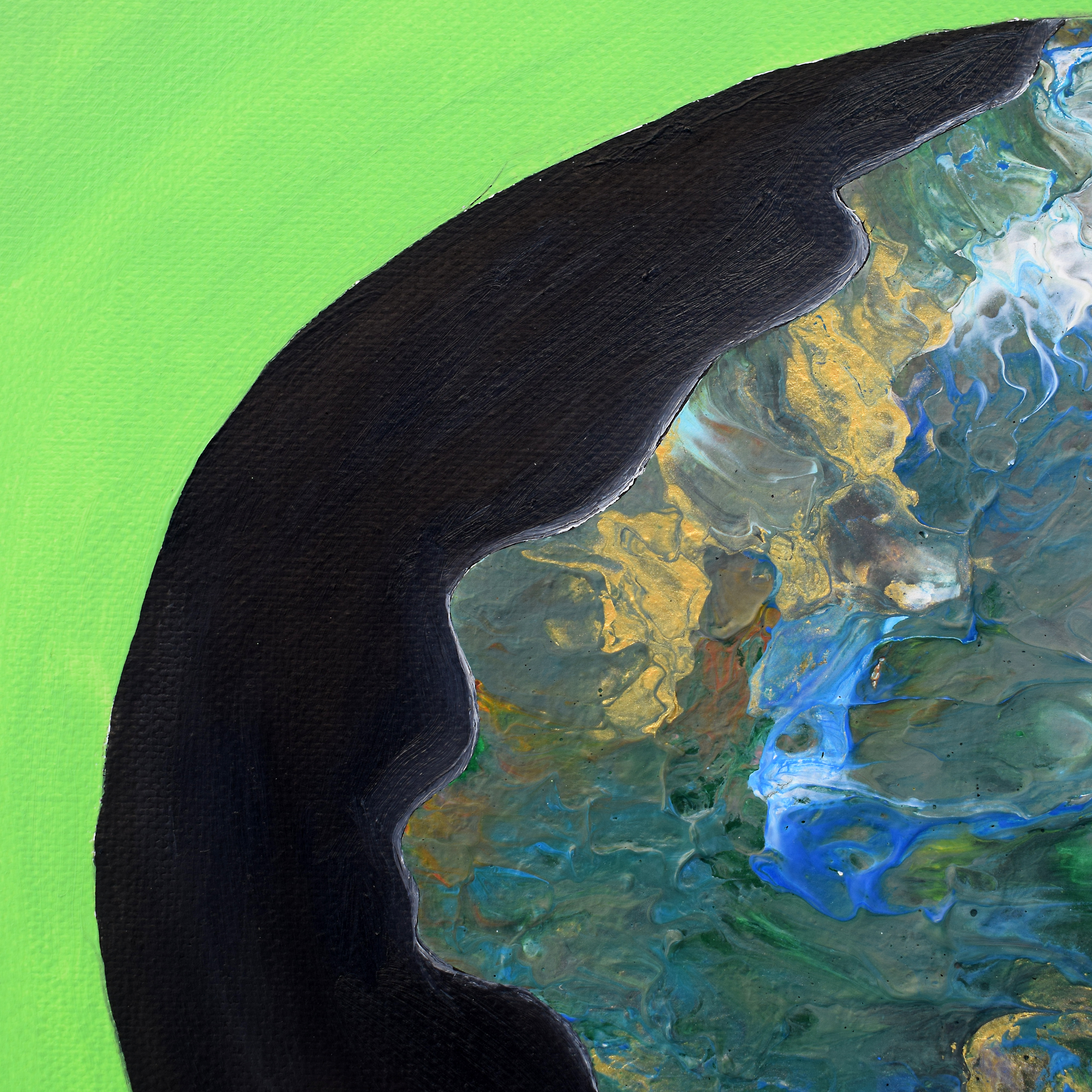 "Rio por no llorar" Obra original 40x40 cm