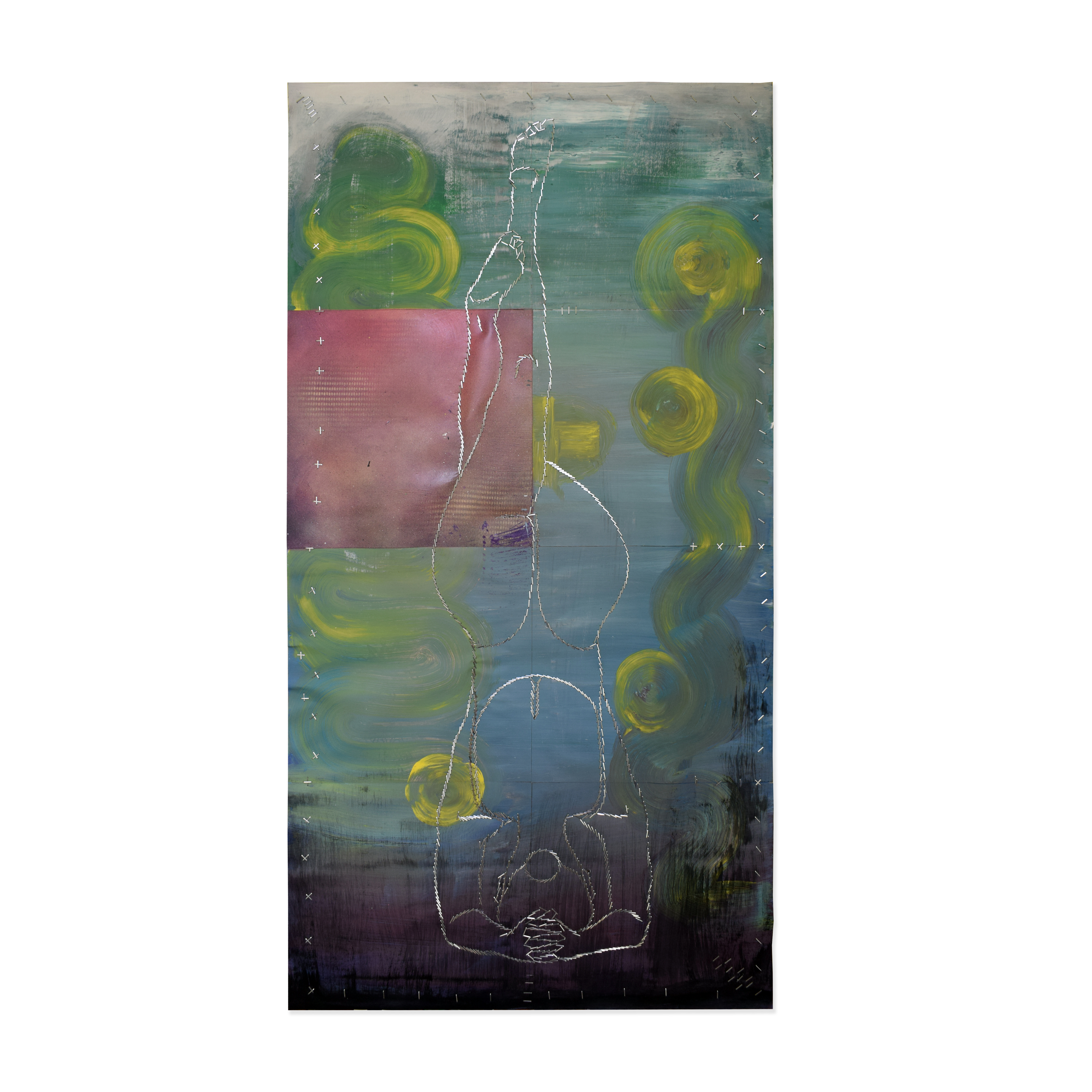 "Florecer" Obra original 60x120 cm