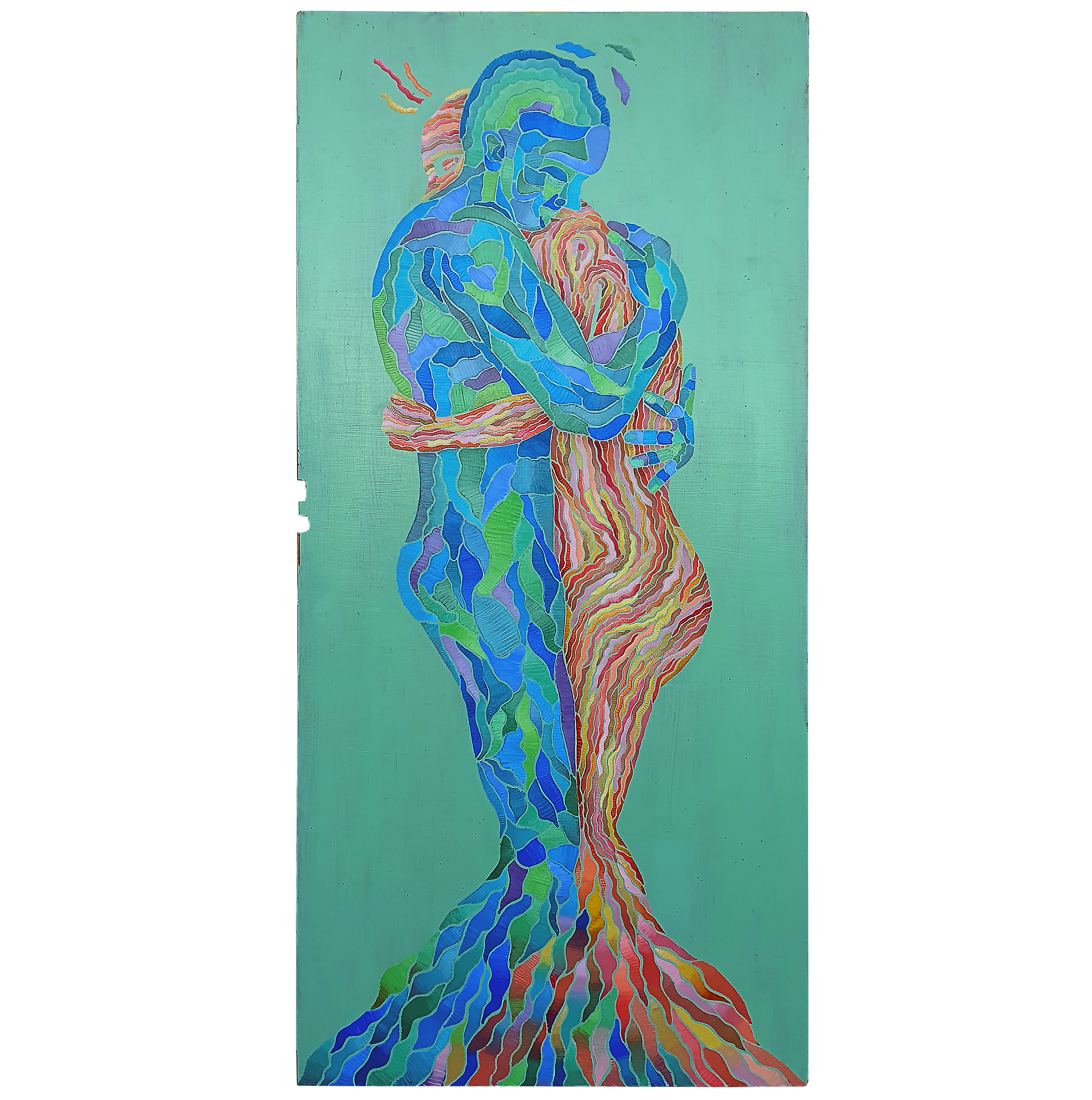 "Reencuentro" Obra original 167,5x78,5 cm