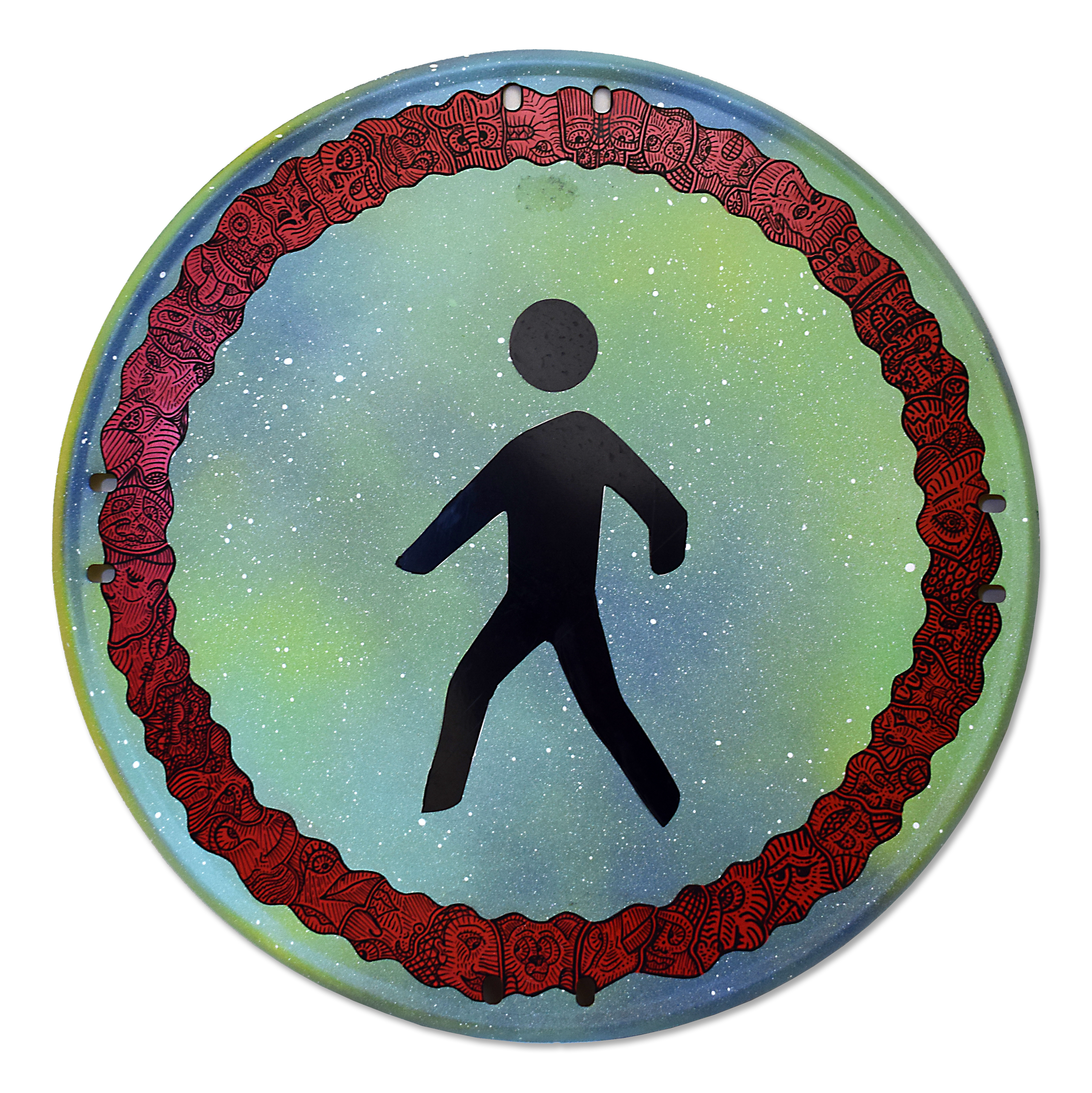 "Peatón" Obra original 49 cm