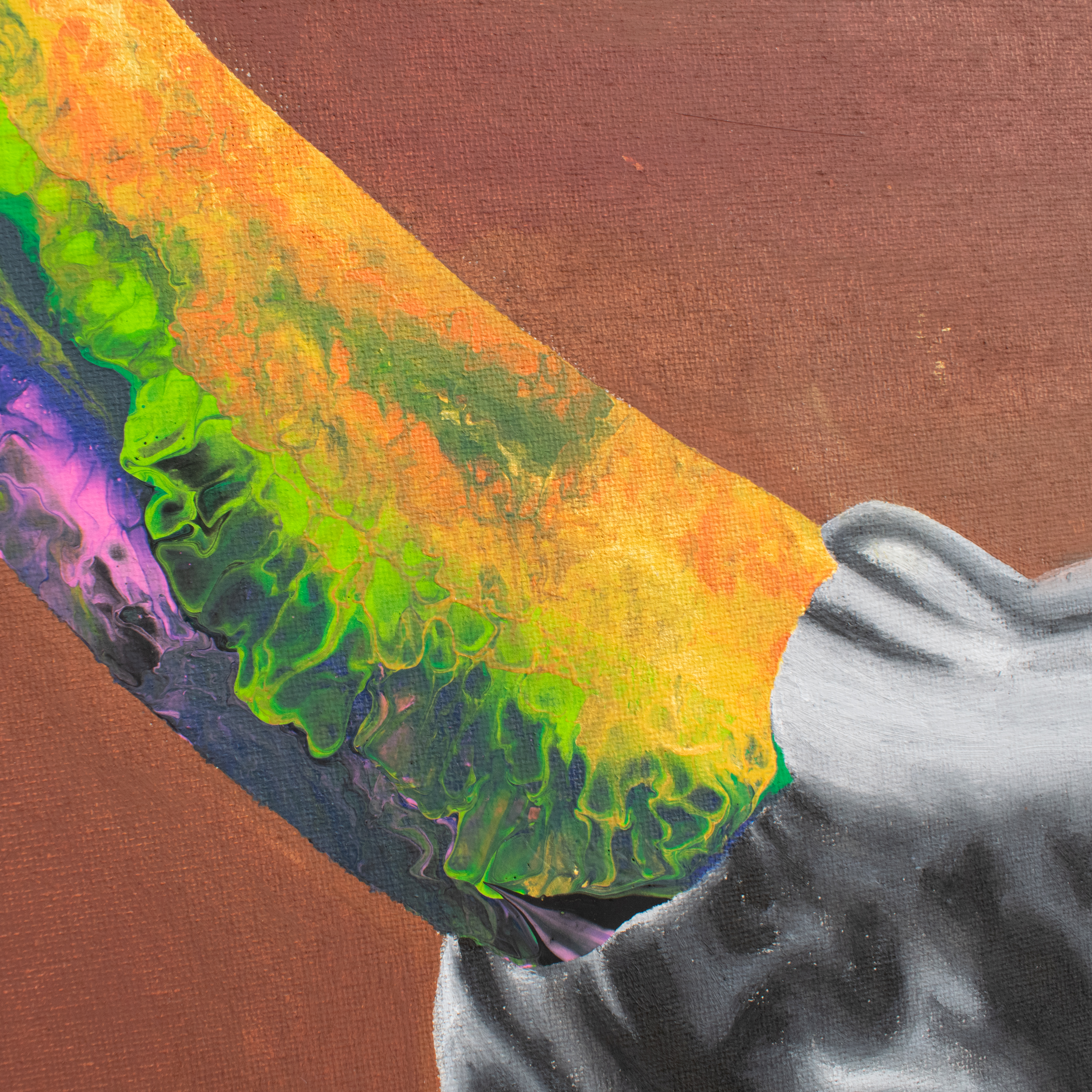 "Por viejo" Obra original 53x68 cm cm