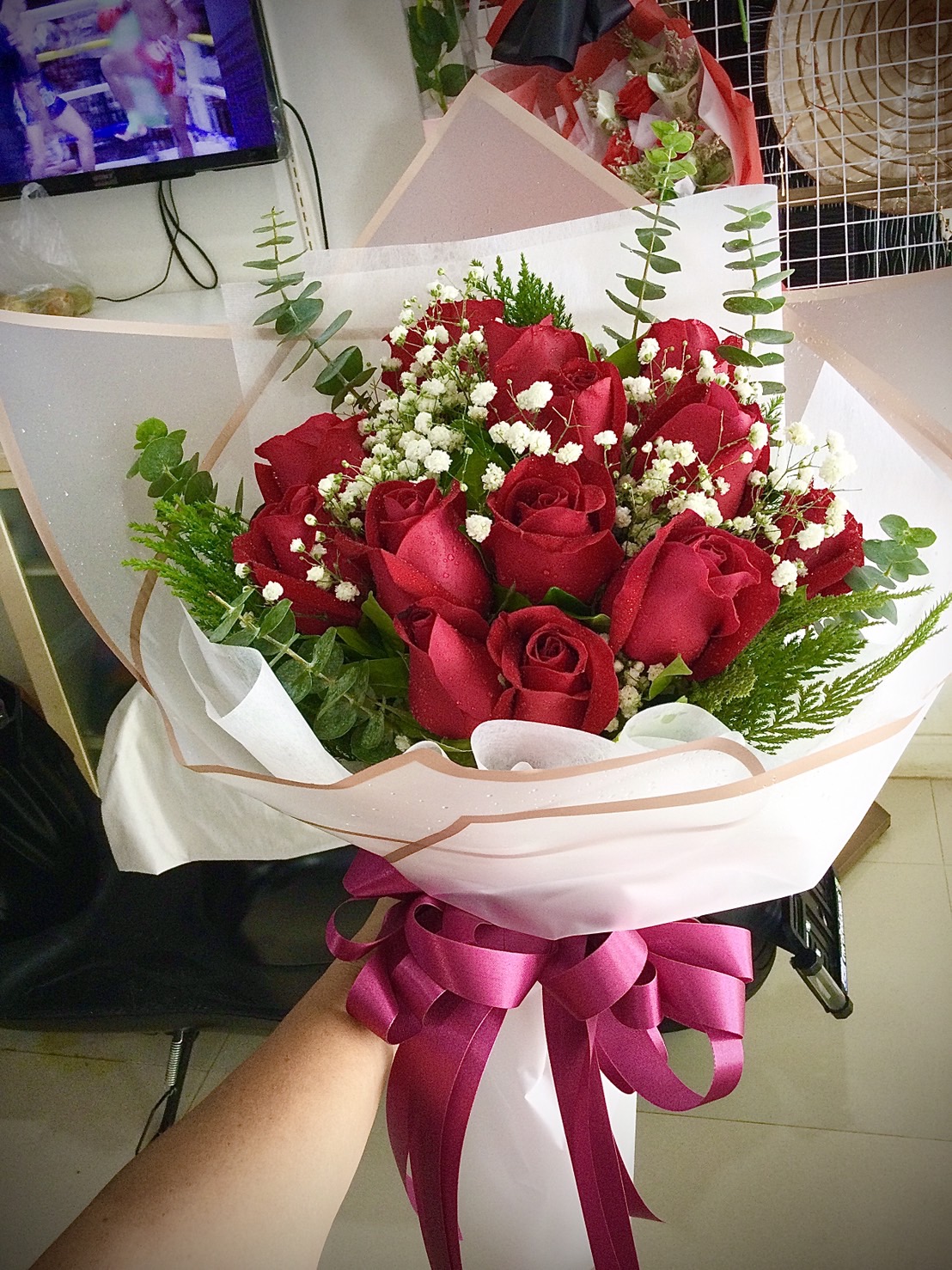 Elegant Red Rose Bouquet