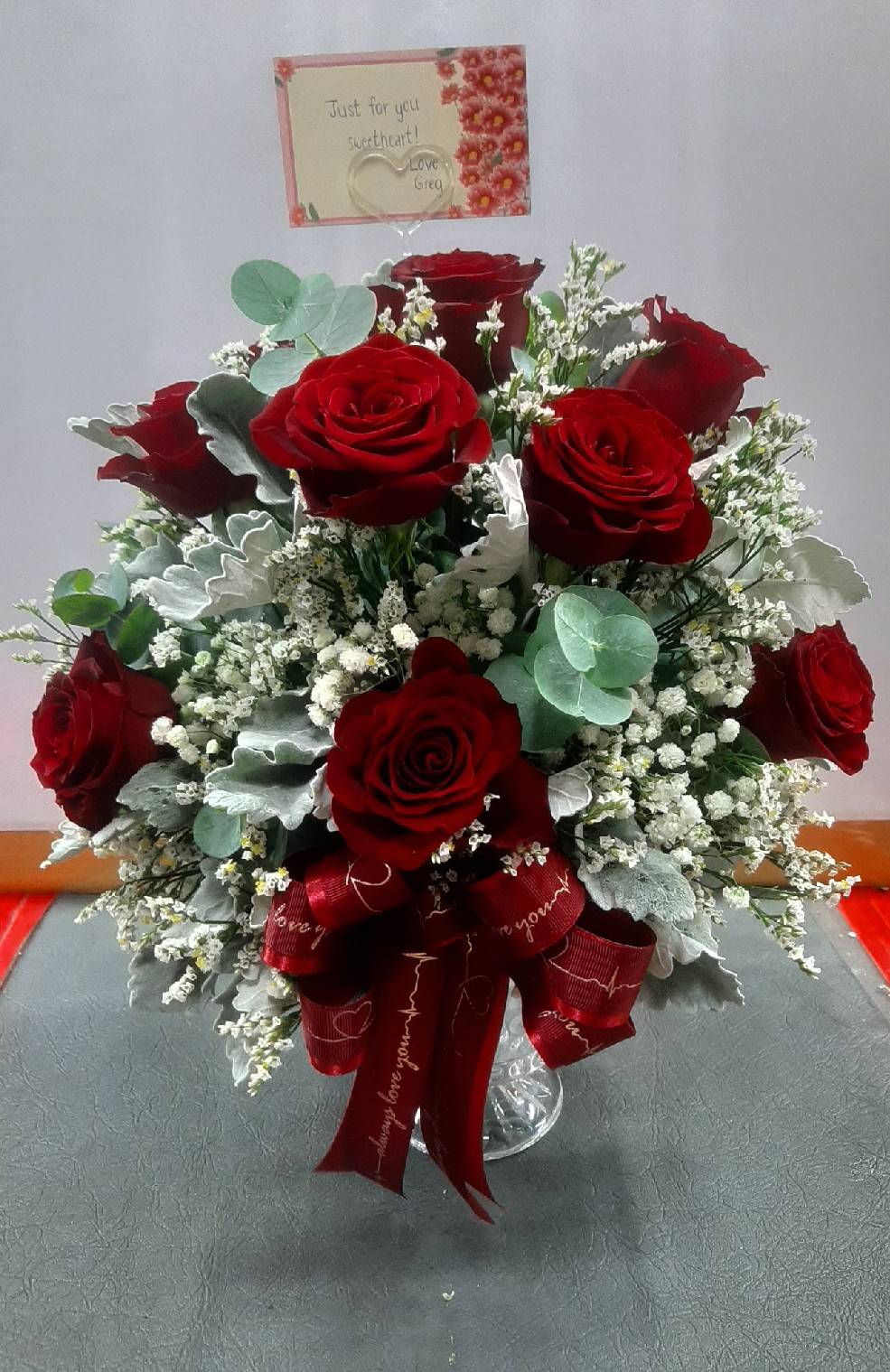 Elegant Red Rose Bouquet
