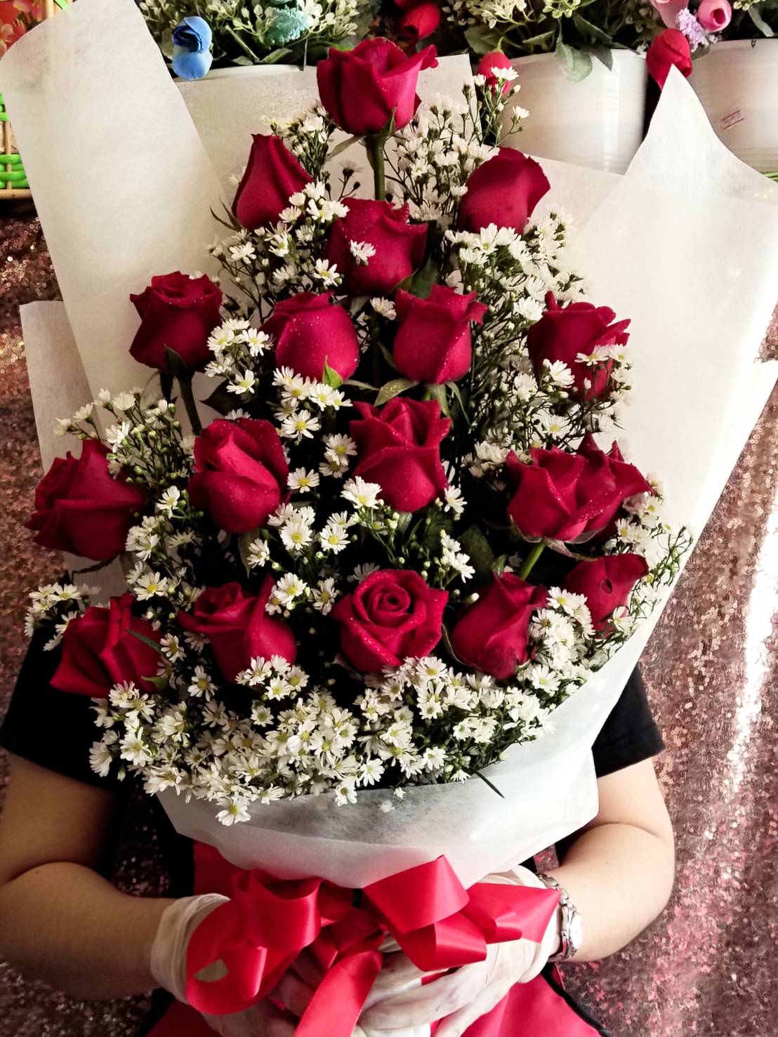 Rose and Daisy Bouquet