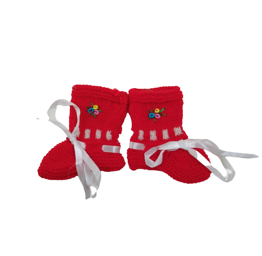 Hand-knitted Baby Booties