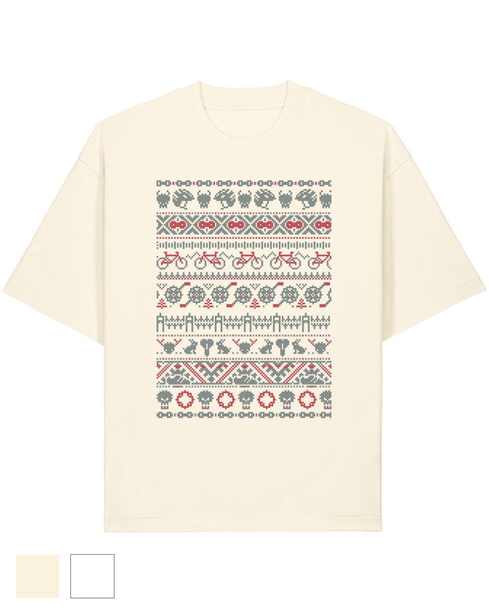 Oversize Unisex marškinėliai "Biking story"