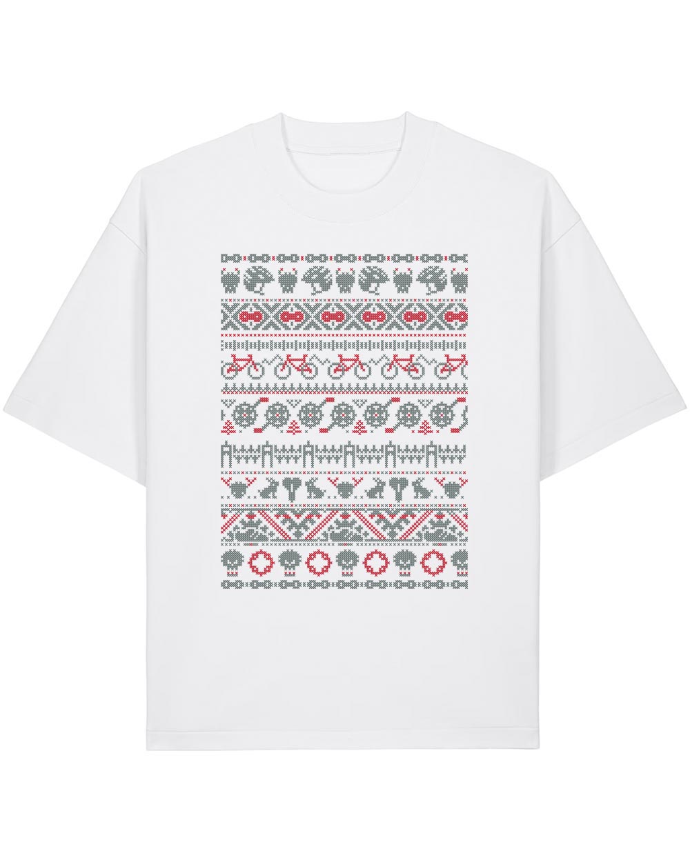 Oversize Unisex marškinėliai "Biking story"