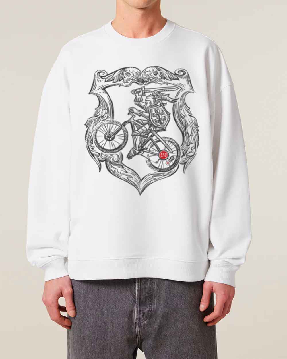 Oversize Unisex džemperis "Biking Vytis"