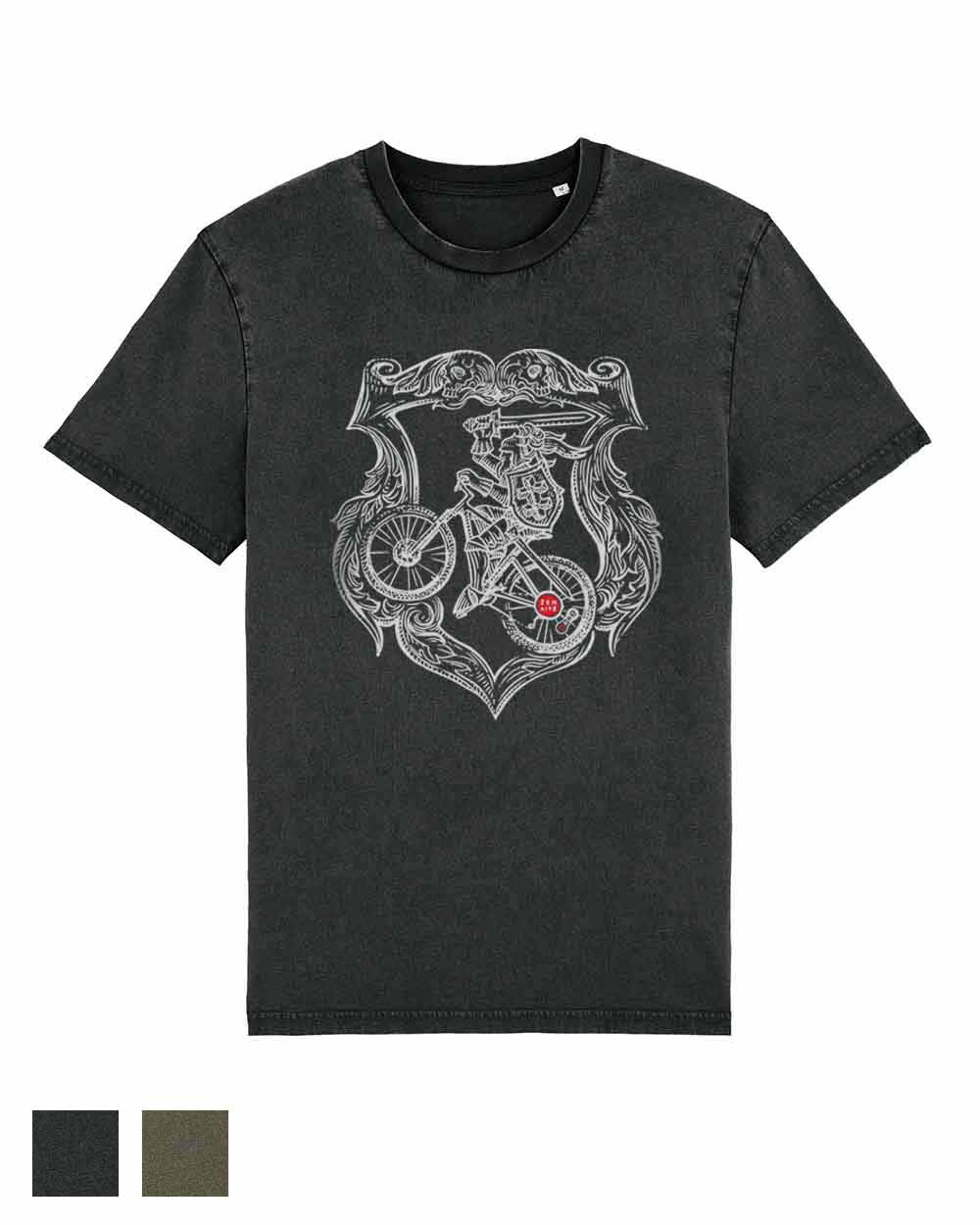 Klasikiniai Unisex marškinėliai "Biking Vytis"