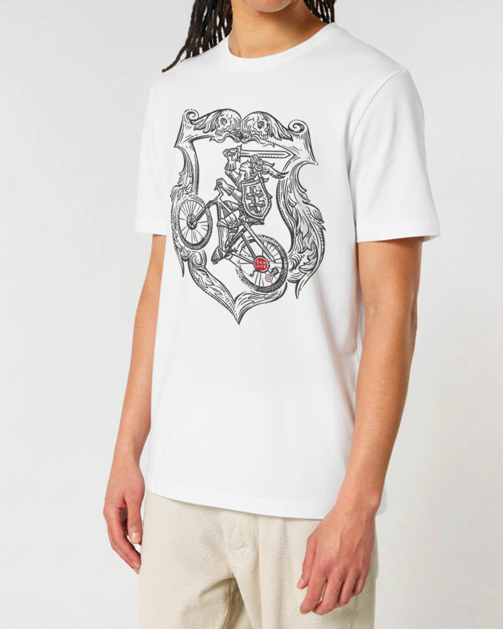 Klasikiniai Unisex marškinėliai "Biking Vytis"