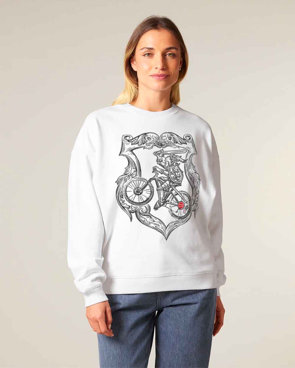 Oversize Unisex džemperis "Biking Vytis"