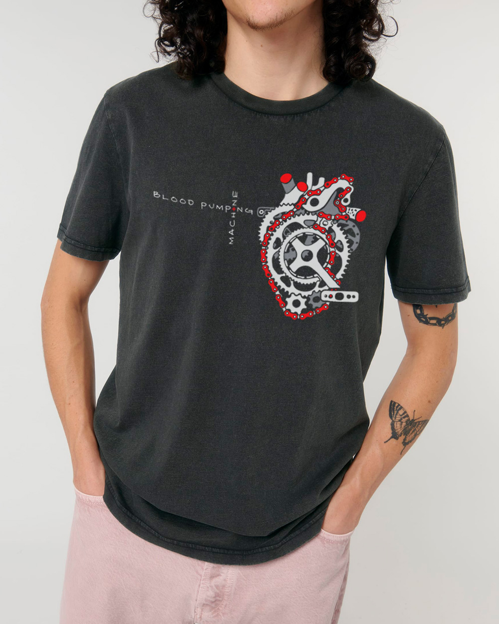 Klasikiniai Unisex marškinėliai "Blood pumping machine"