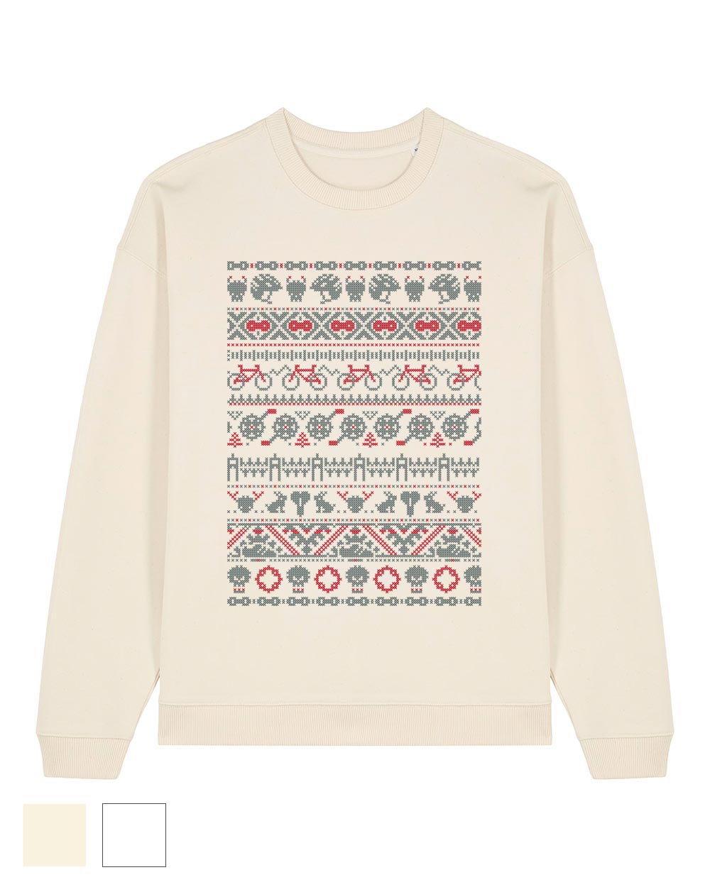 Oversize Unisex džemperis "Biking story"