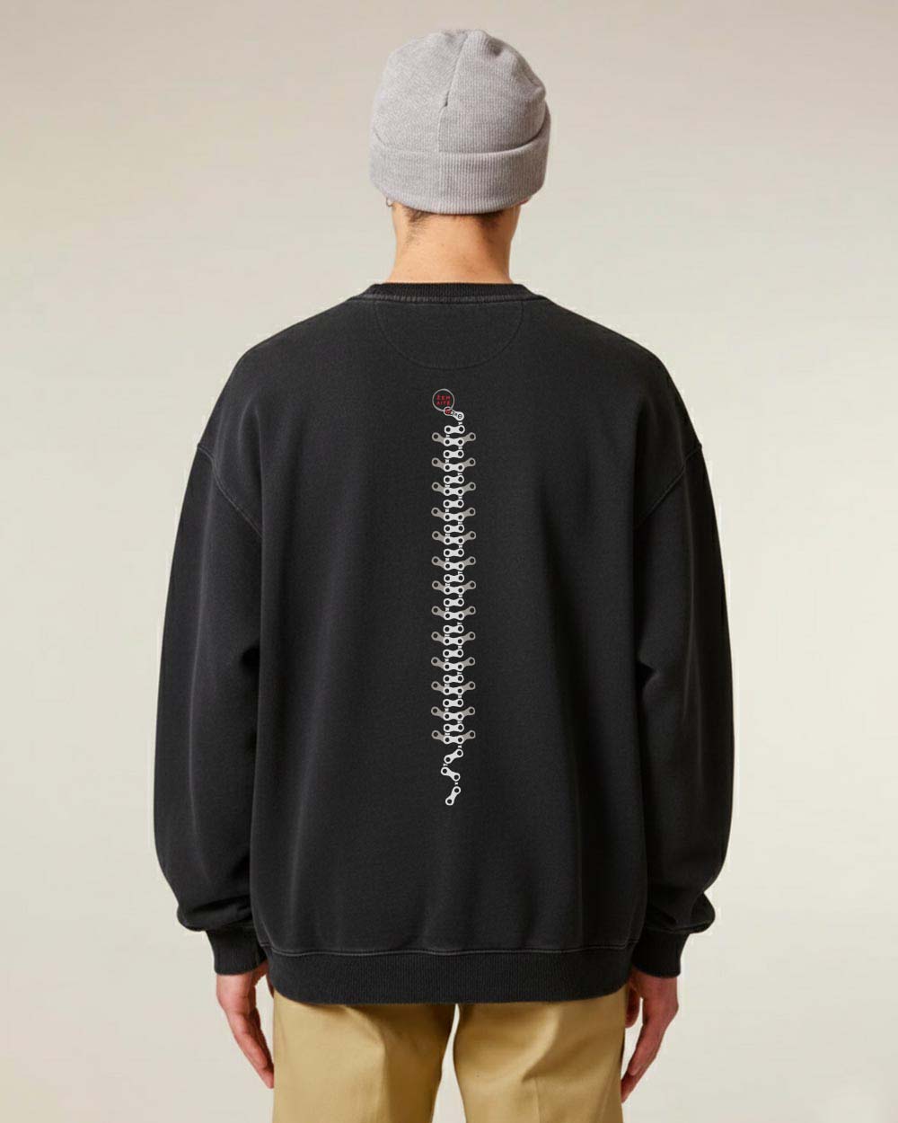 Oversize Unisex džemperis "Blood pumping machine"