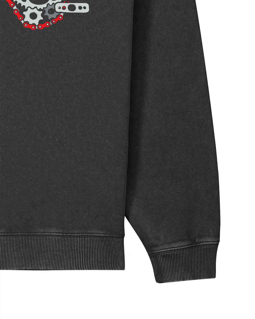 Oversize Unisex džemperis "Blood pumping machine"