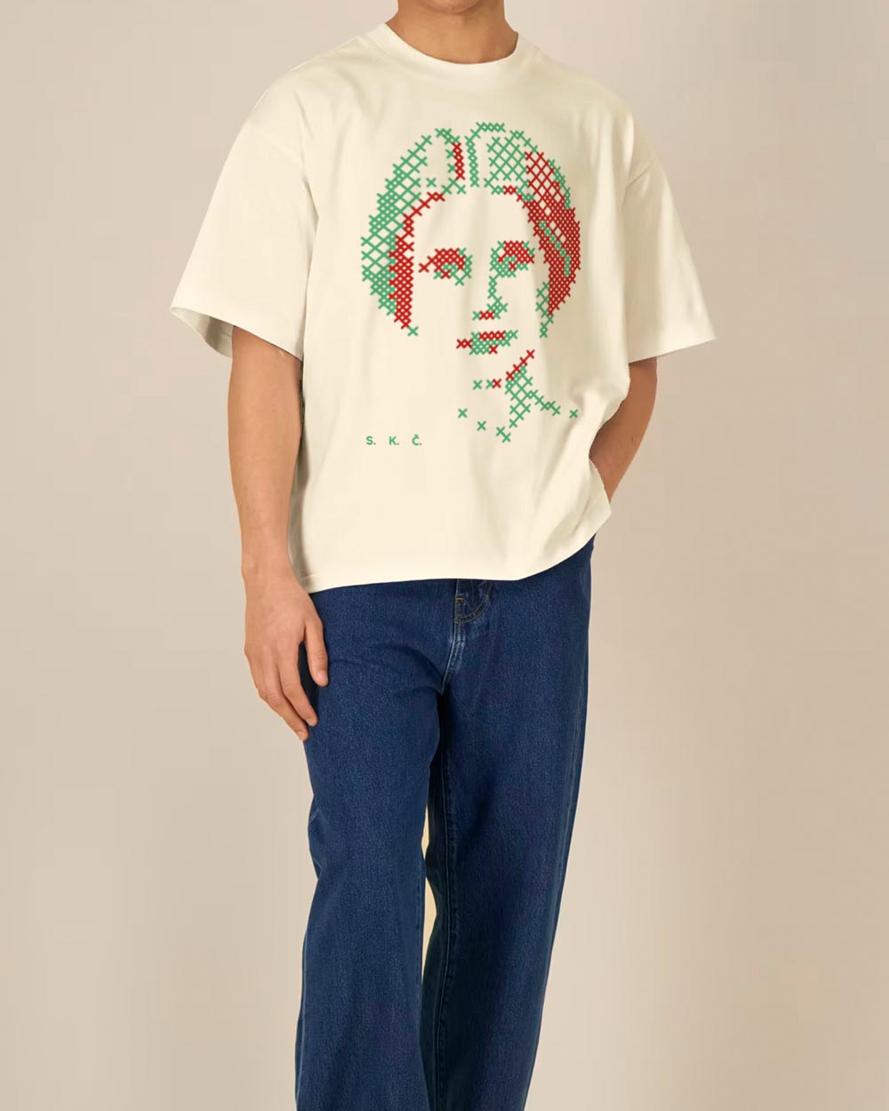 Oversize Unisex marškinėliai "Sofija Kymantaitė - Čiurlionienė"