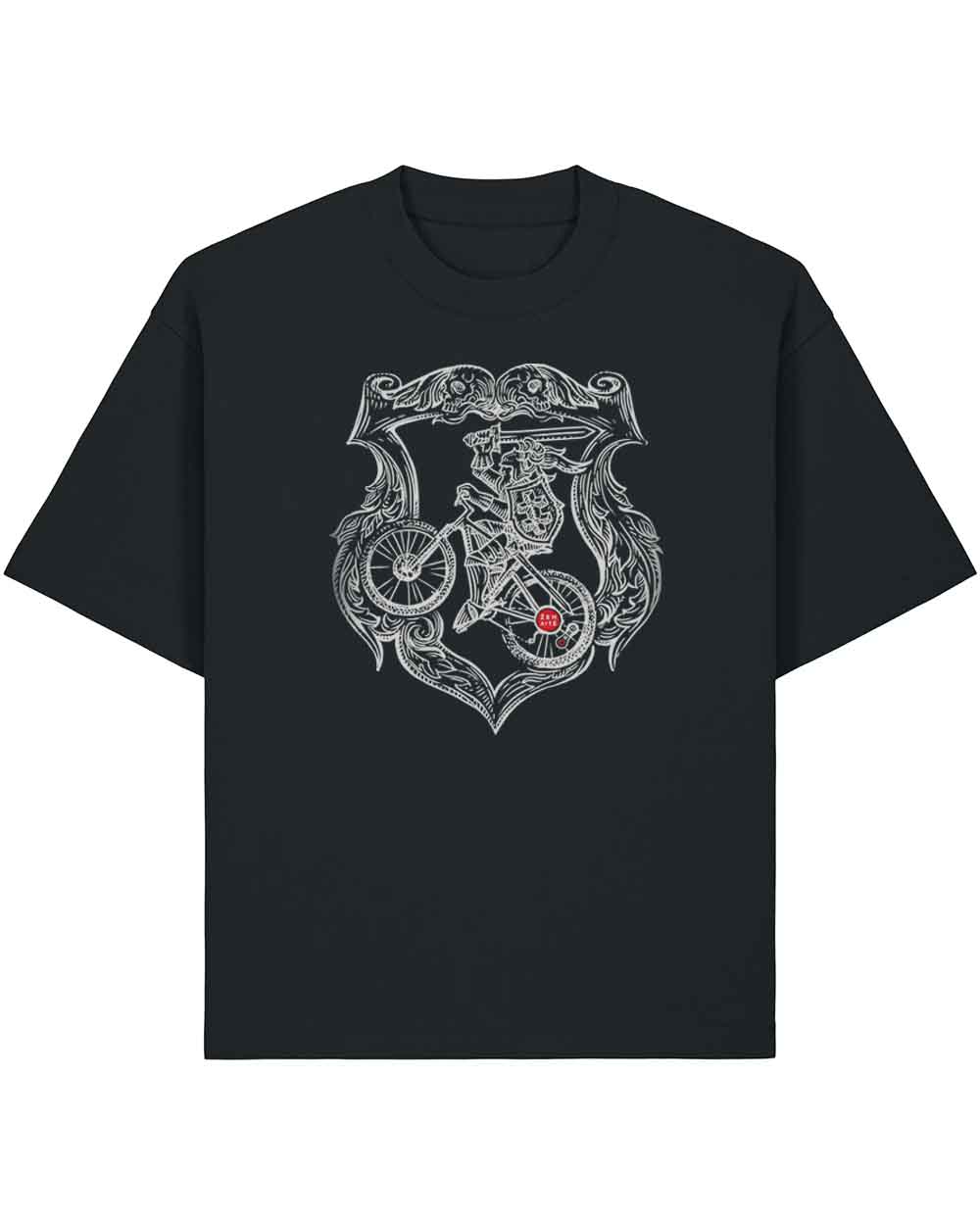 Oversize Unisex marškinėliai "Biking Vytis"