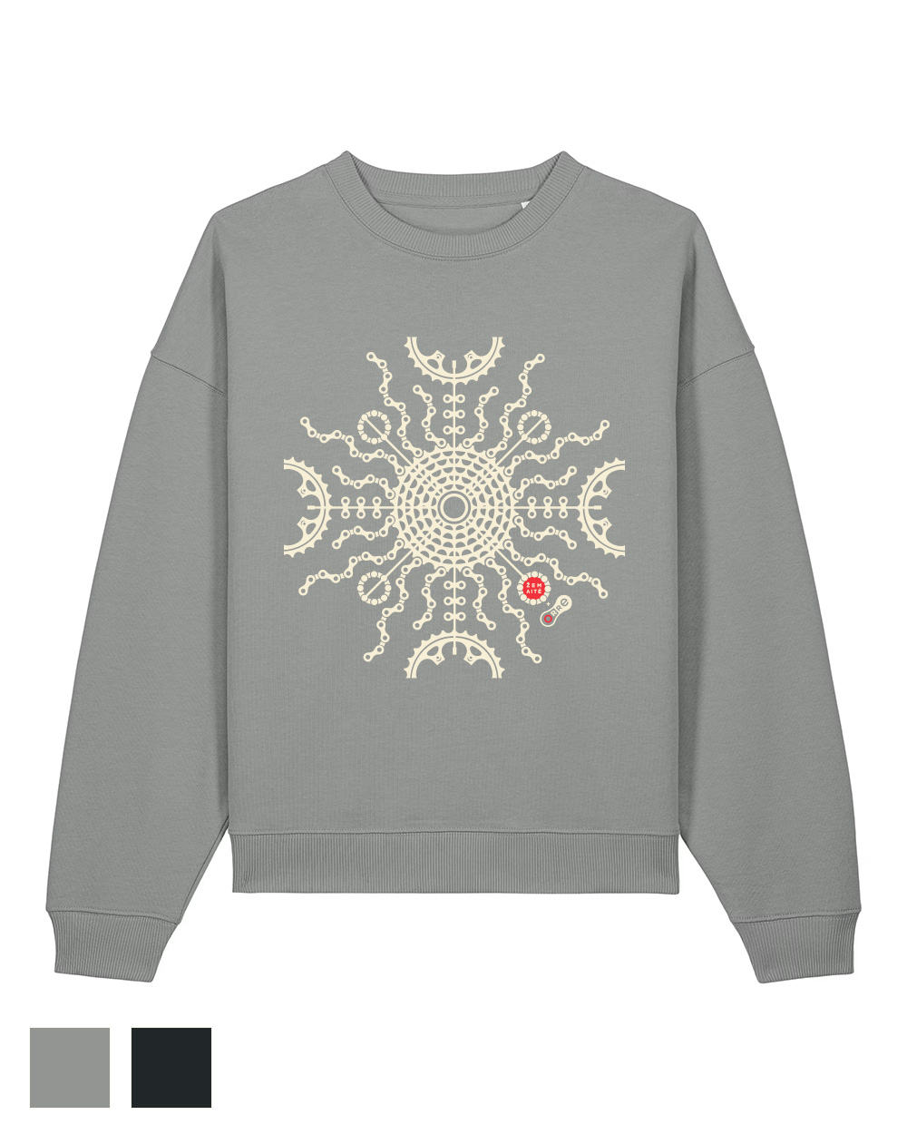 Oversize Unisex džemperis "Biking sun"