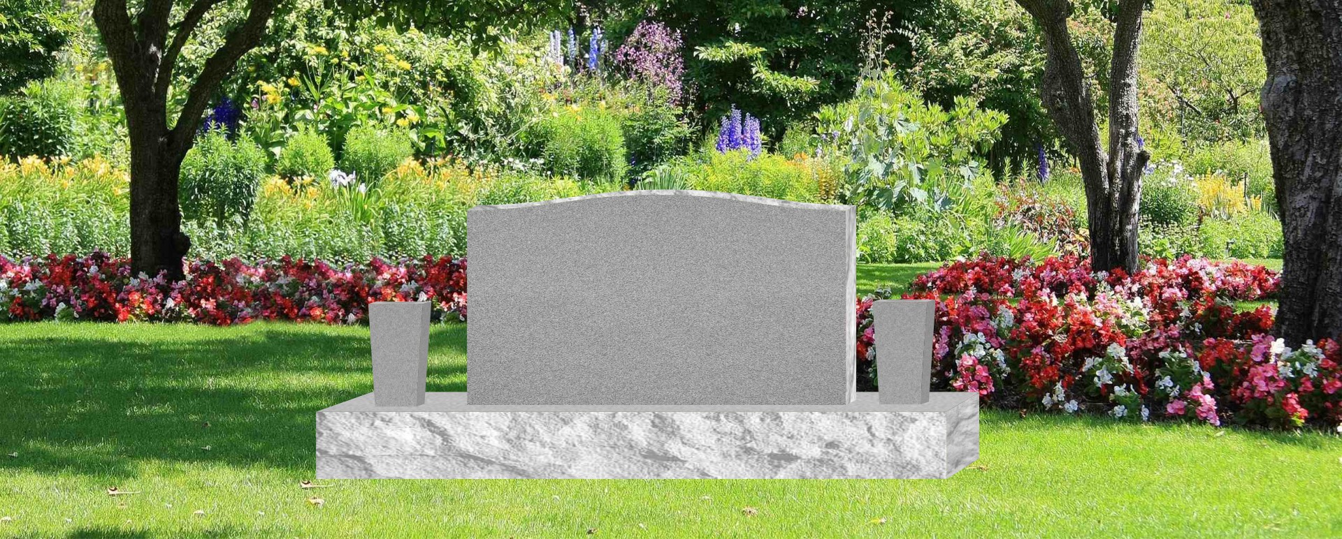 60x12x6 Base with 2 Vases add on 