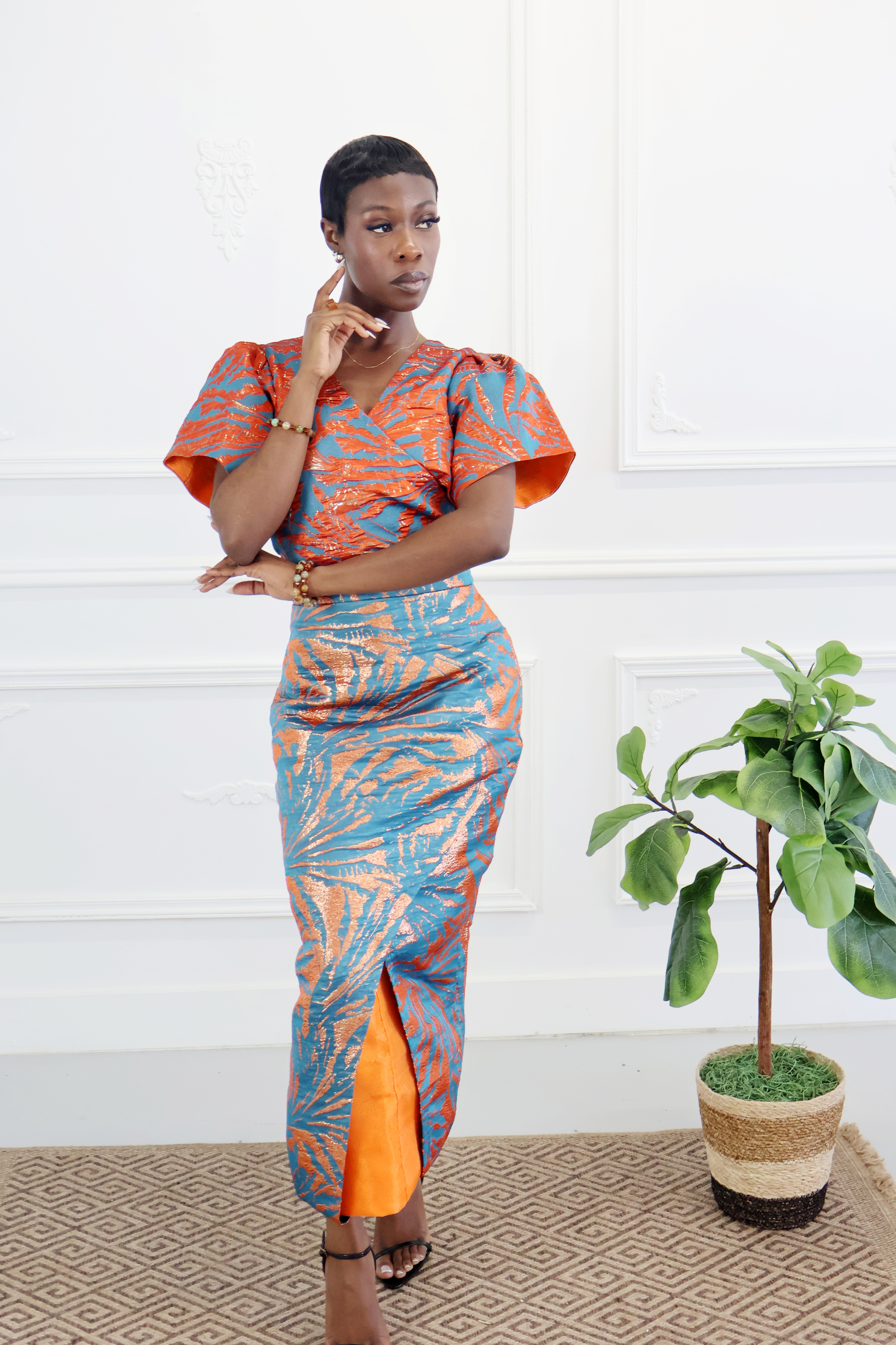 Pencil Skirt with Insert