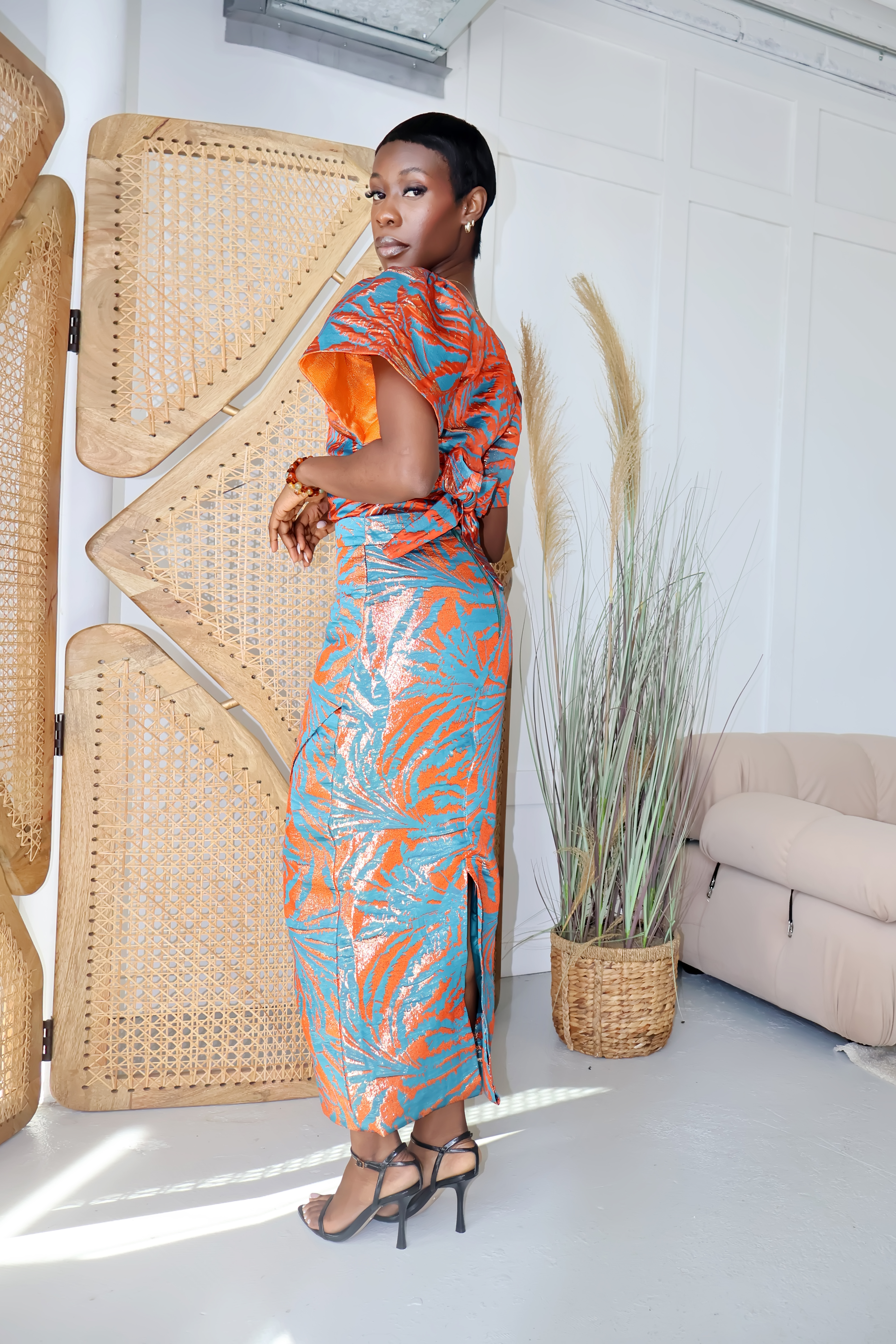 Pencil Skirt with Insert