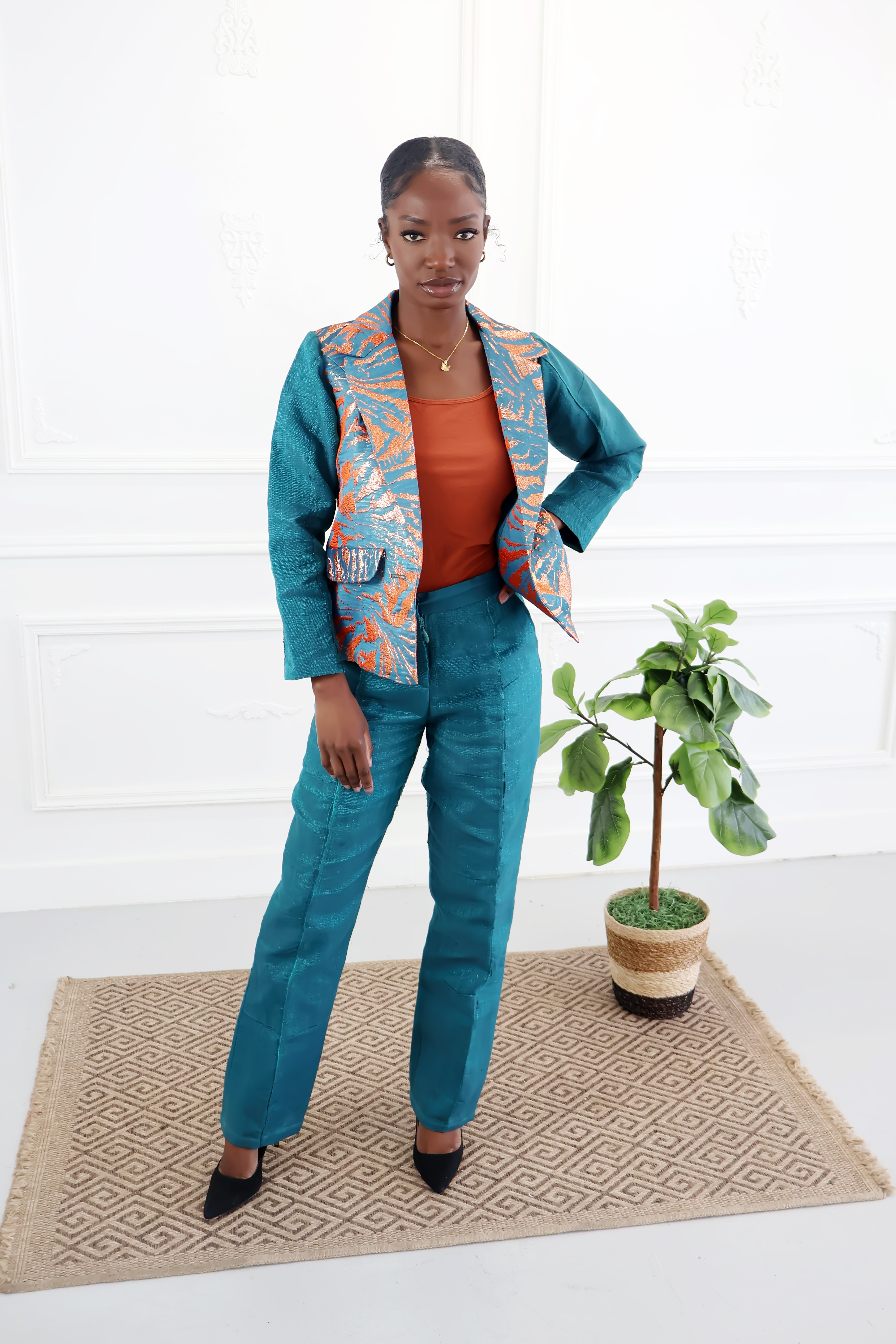 Two-Toned Power Blazer