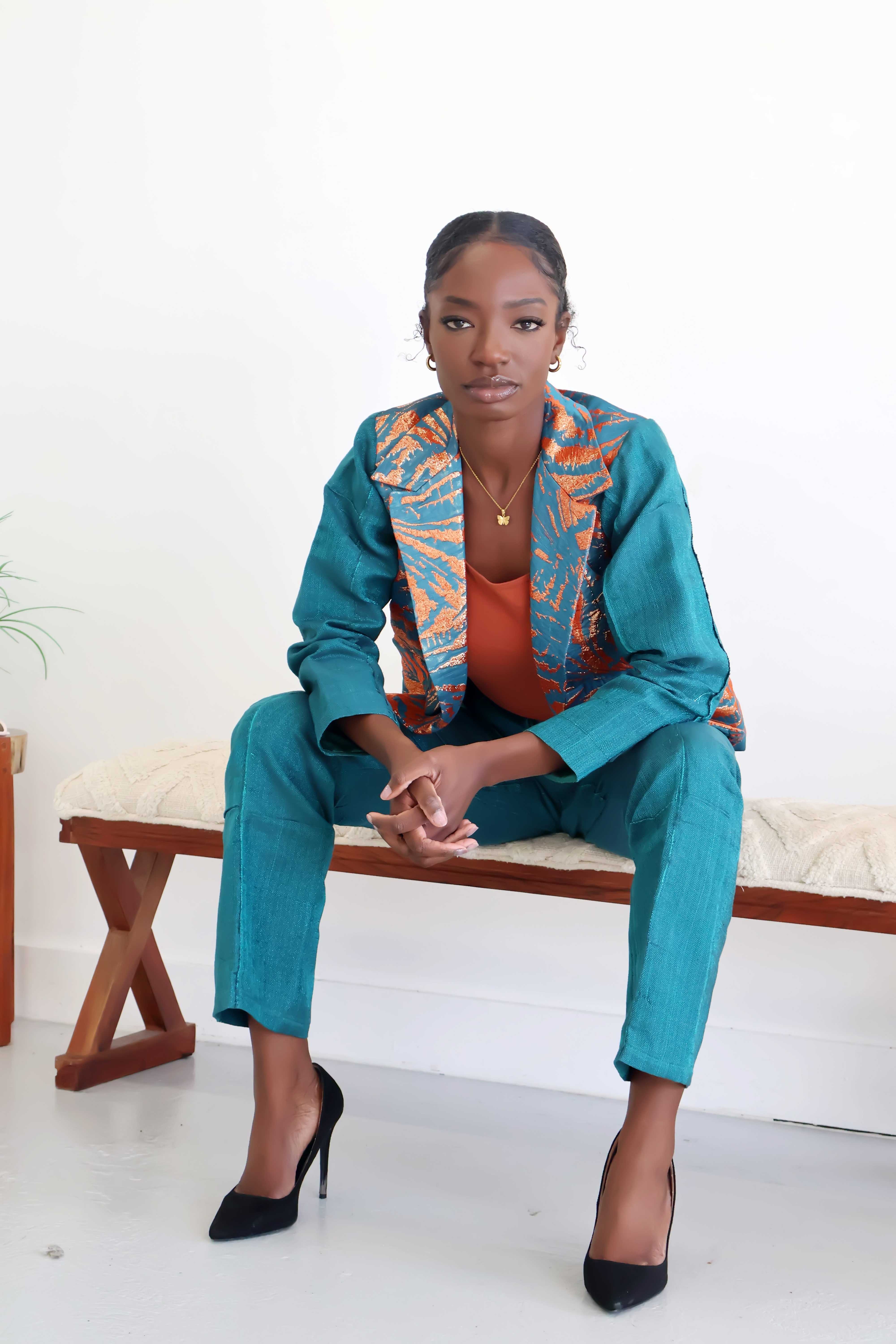 Two-Toned Power Blazer