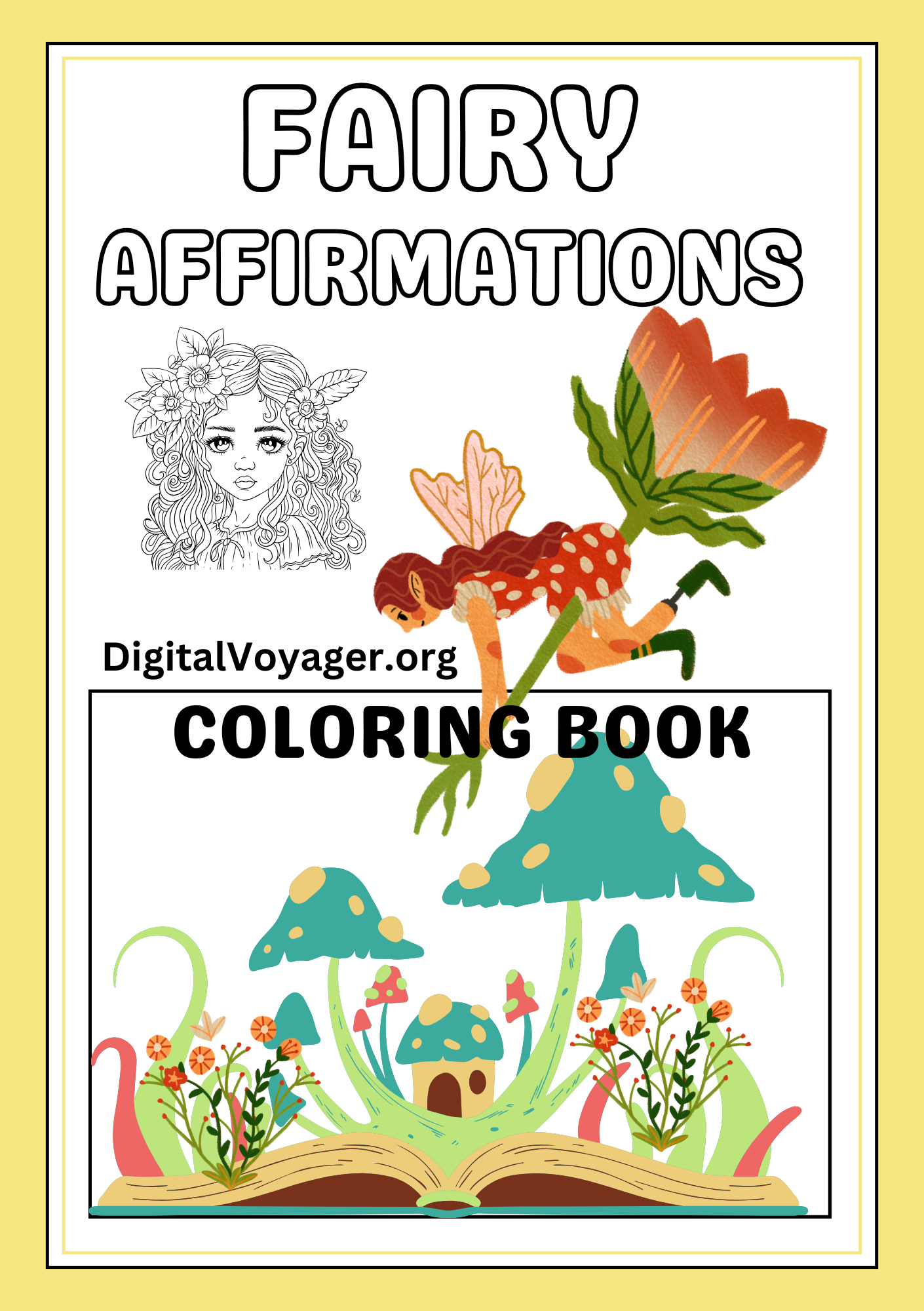 Fairy Affirmations Coloring Book