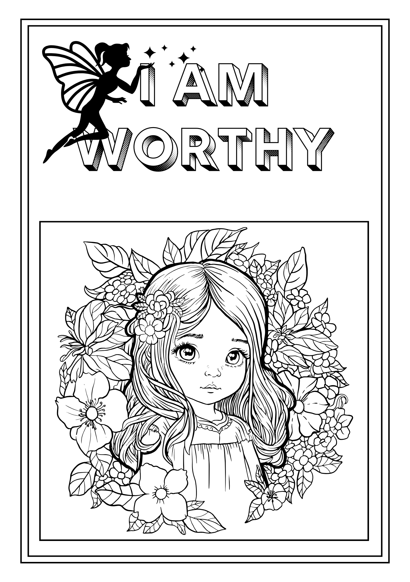 Fairy Affirmations Coloring Book
