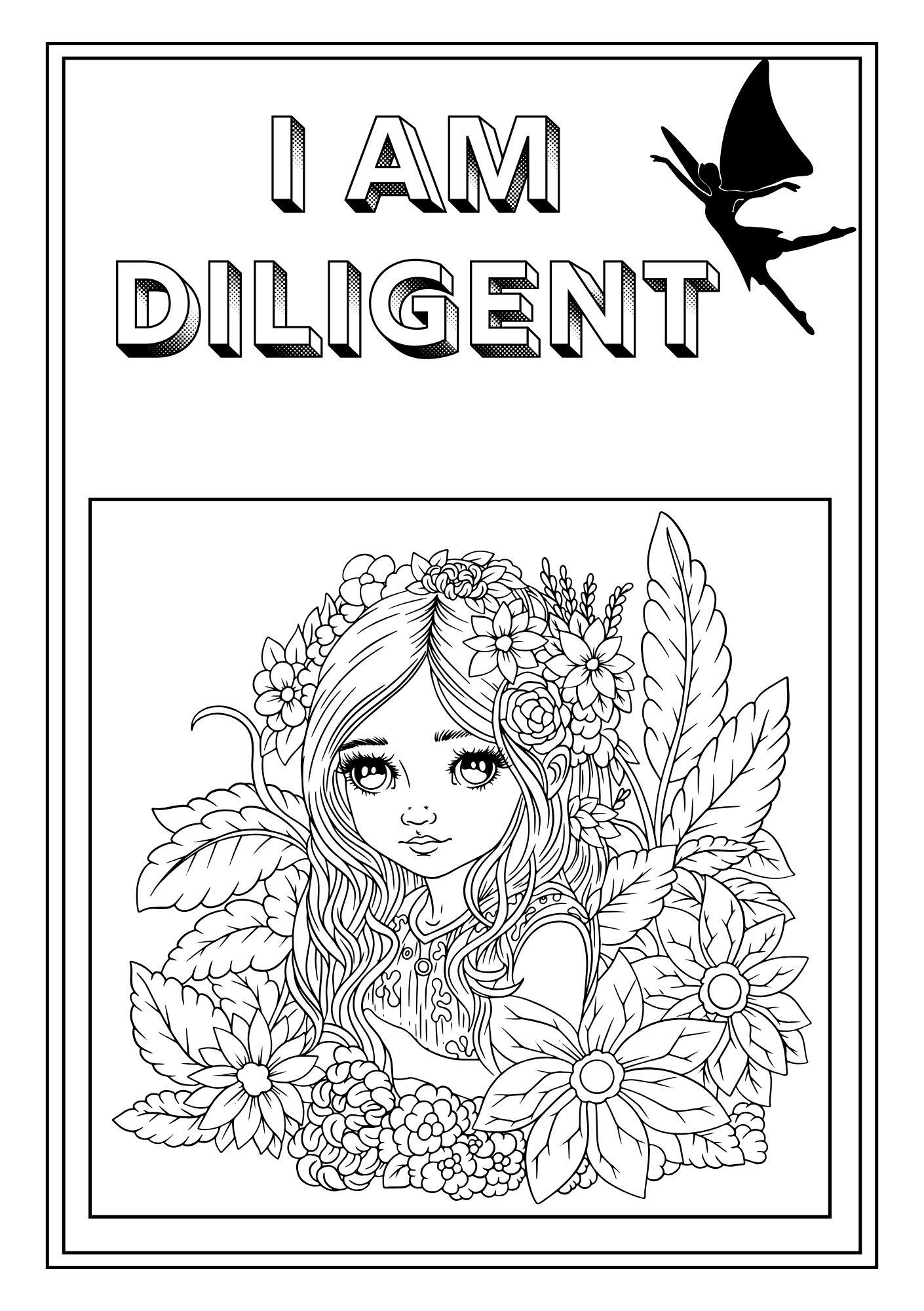 Fairy Affirmations Coloring Book