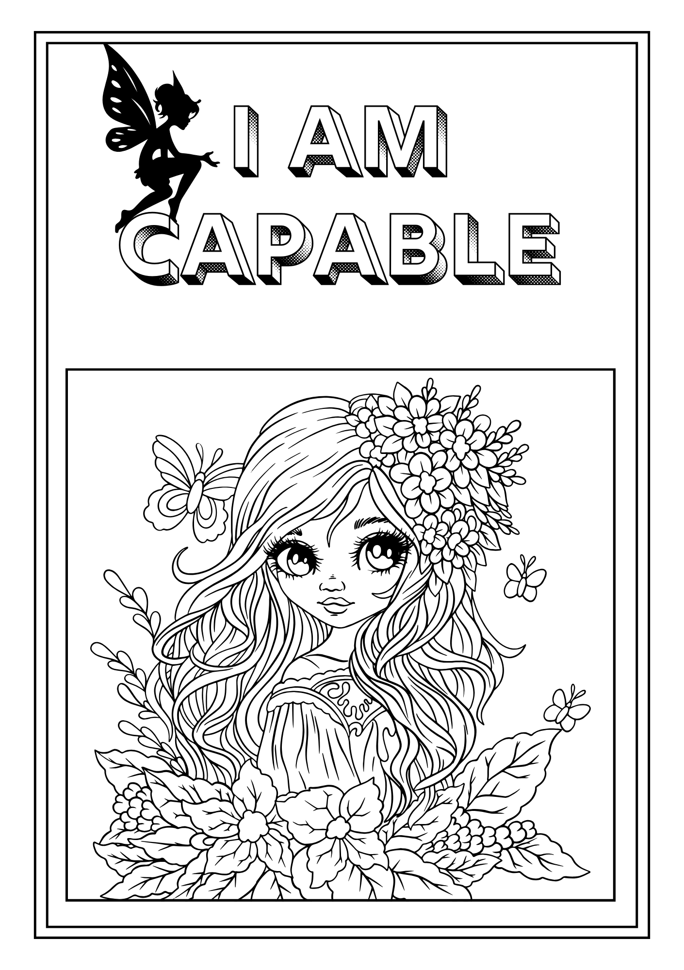 Fairy Affirmations Coloring Book