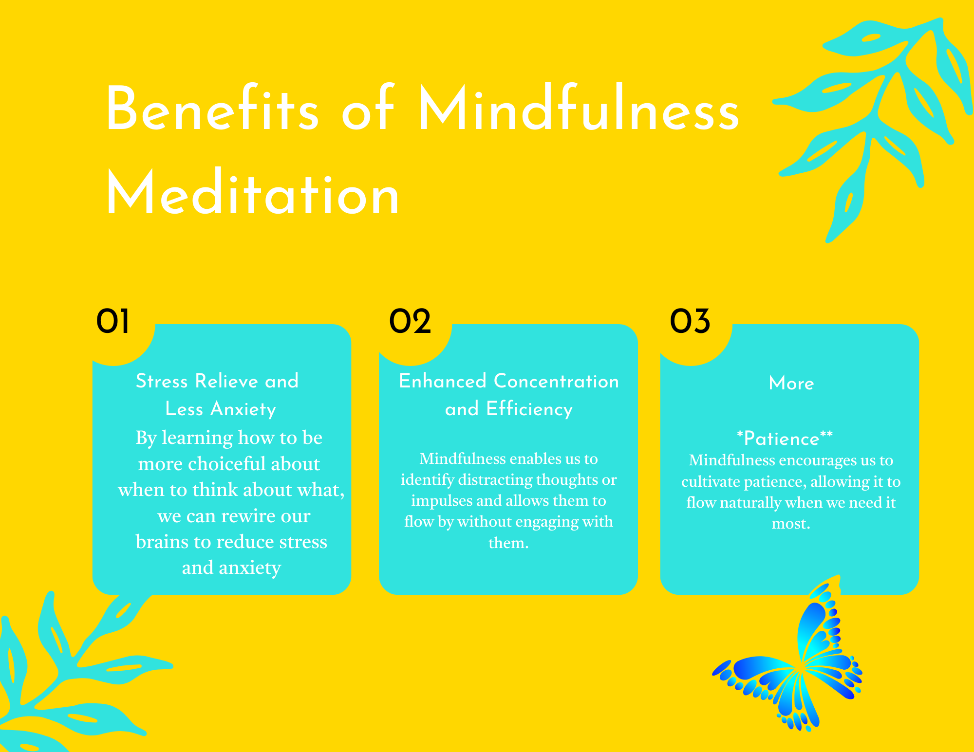Mindfulness Meditation Benefits Poster