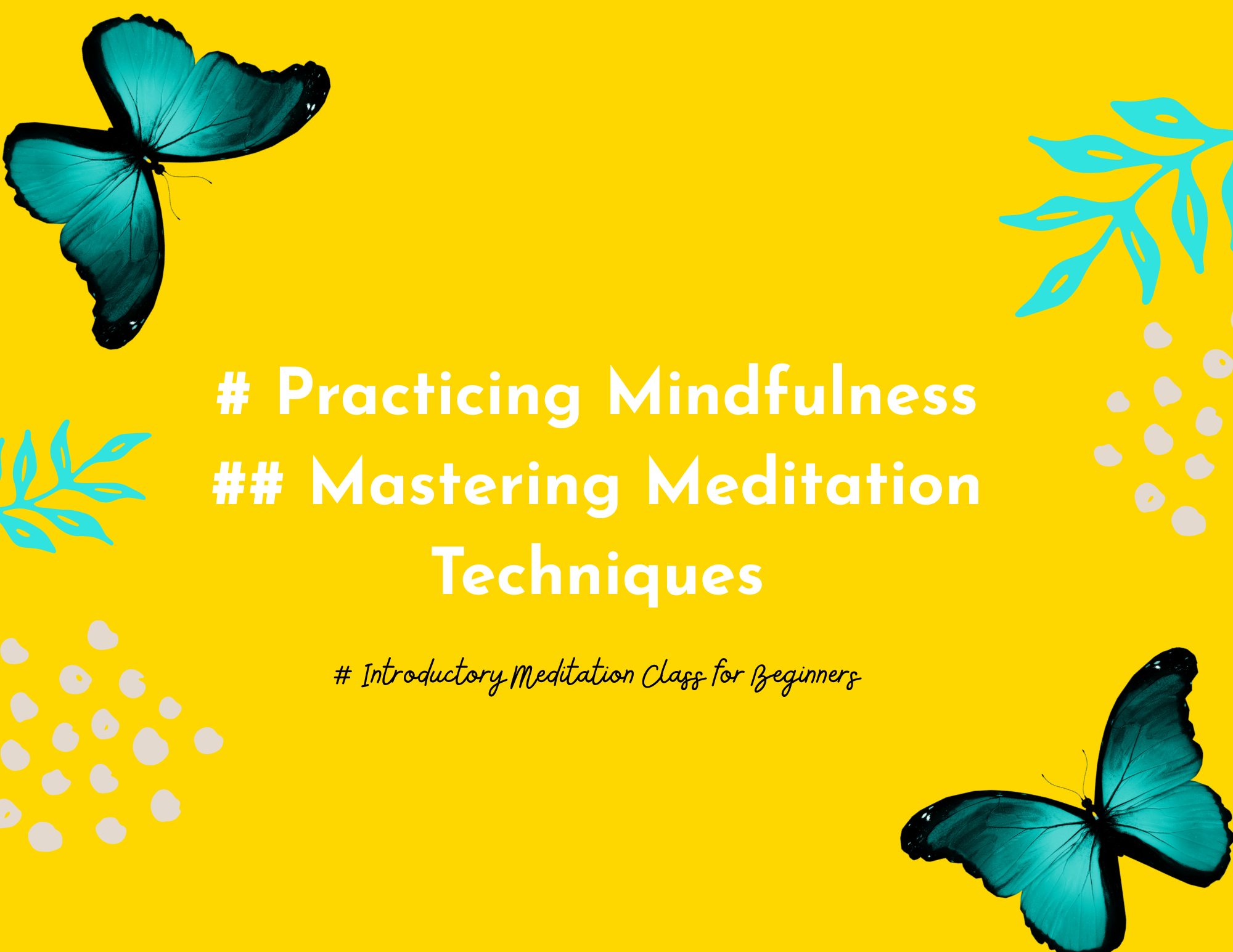 Mindfulness Meditation Benefits Poster