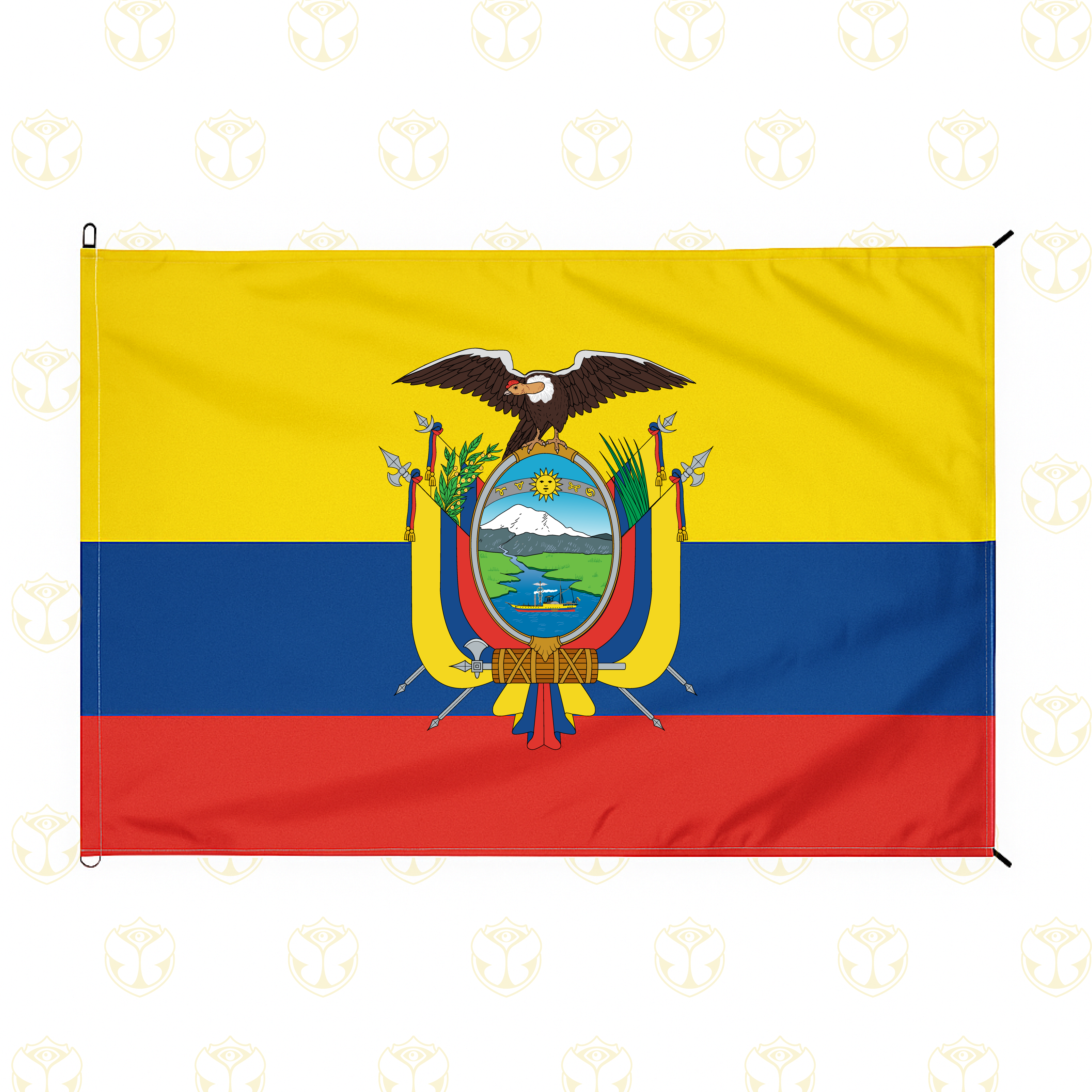 Bandera Ecuador  Personalizables  :  Medidas: 100 x 150 cm 