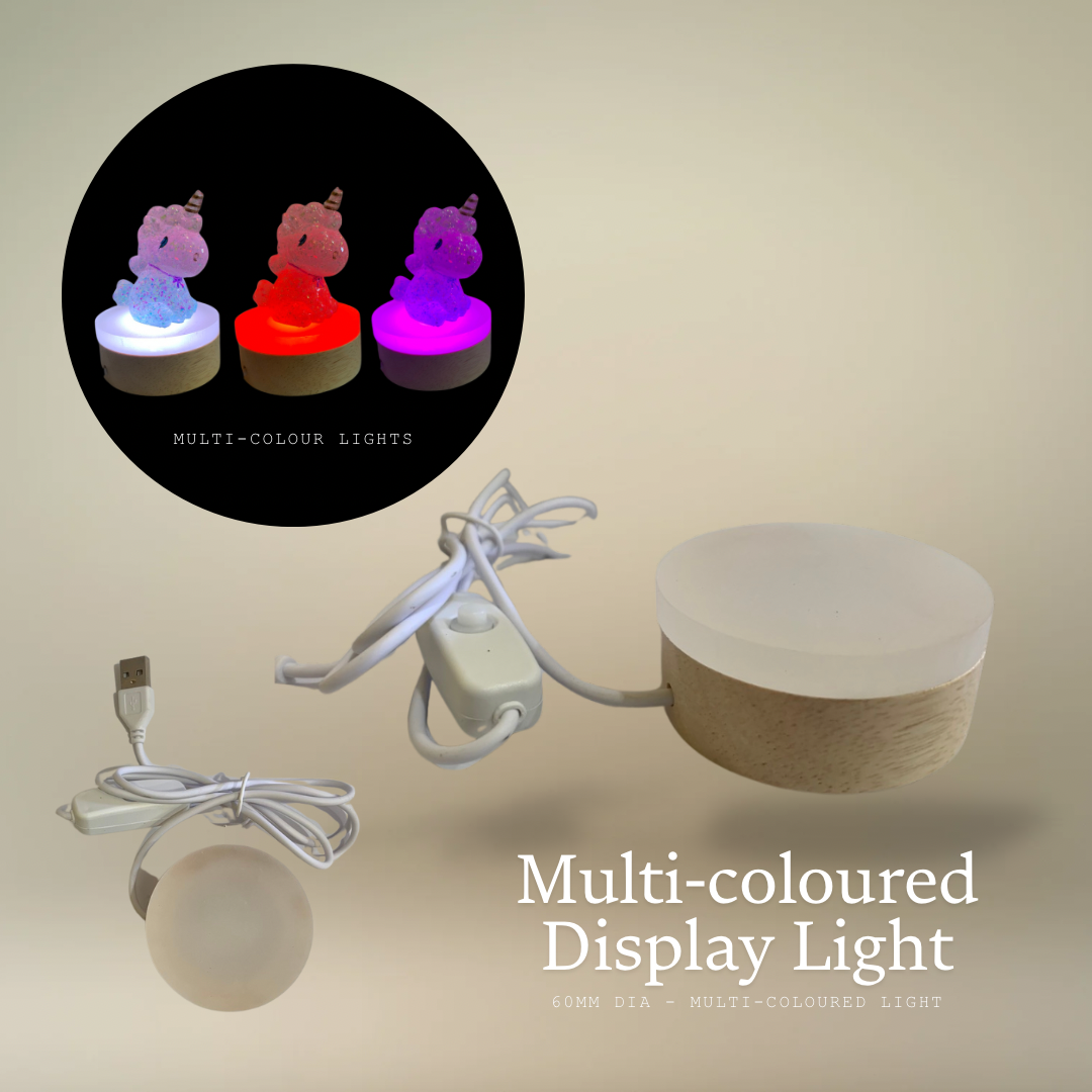 Resin Display Light Multi-coloured