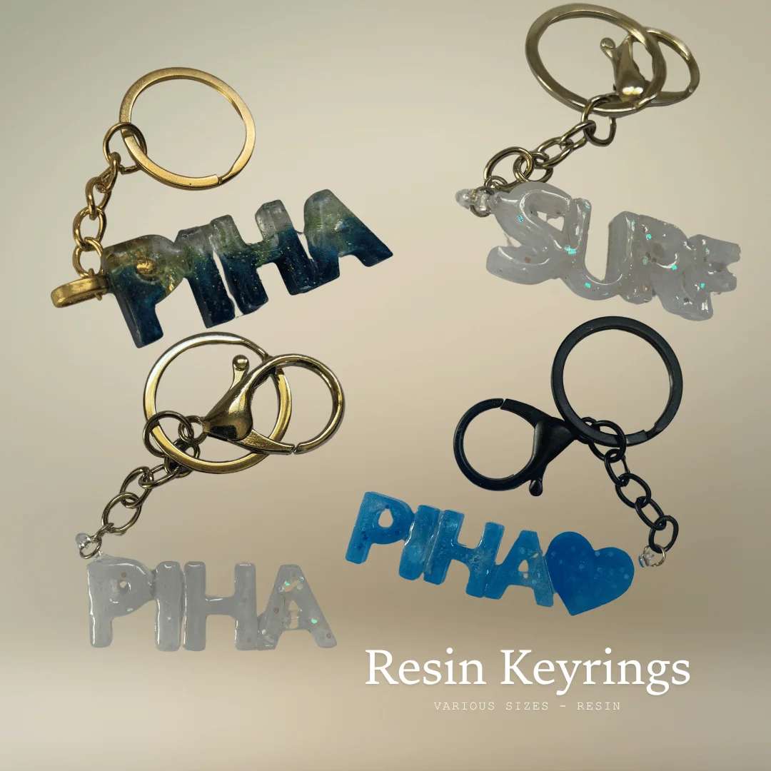 Piha Beach Resin Keyrings