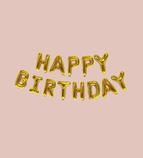 Gimtadienio balionai "HAPPY BIRTHDAY"