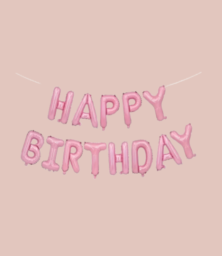 Gimtadienio balionai "HAPPY BIRTHDAY"