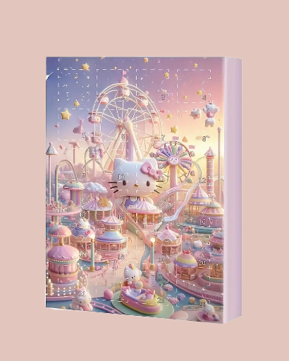 Advento kalendorius su įvairių personažų figūrėlėmis