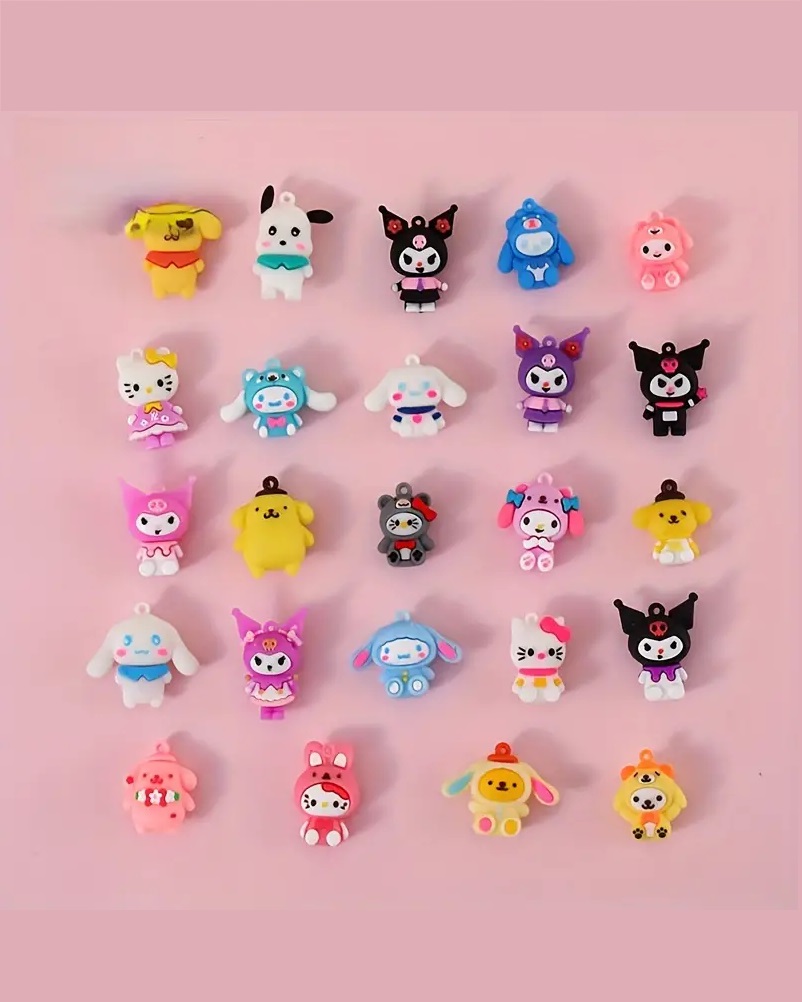 Advento kalendorius su įvairių personažų figūrėlėmis