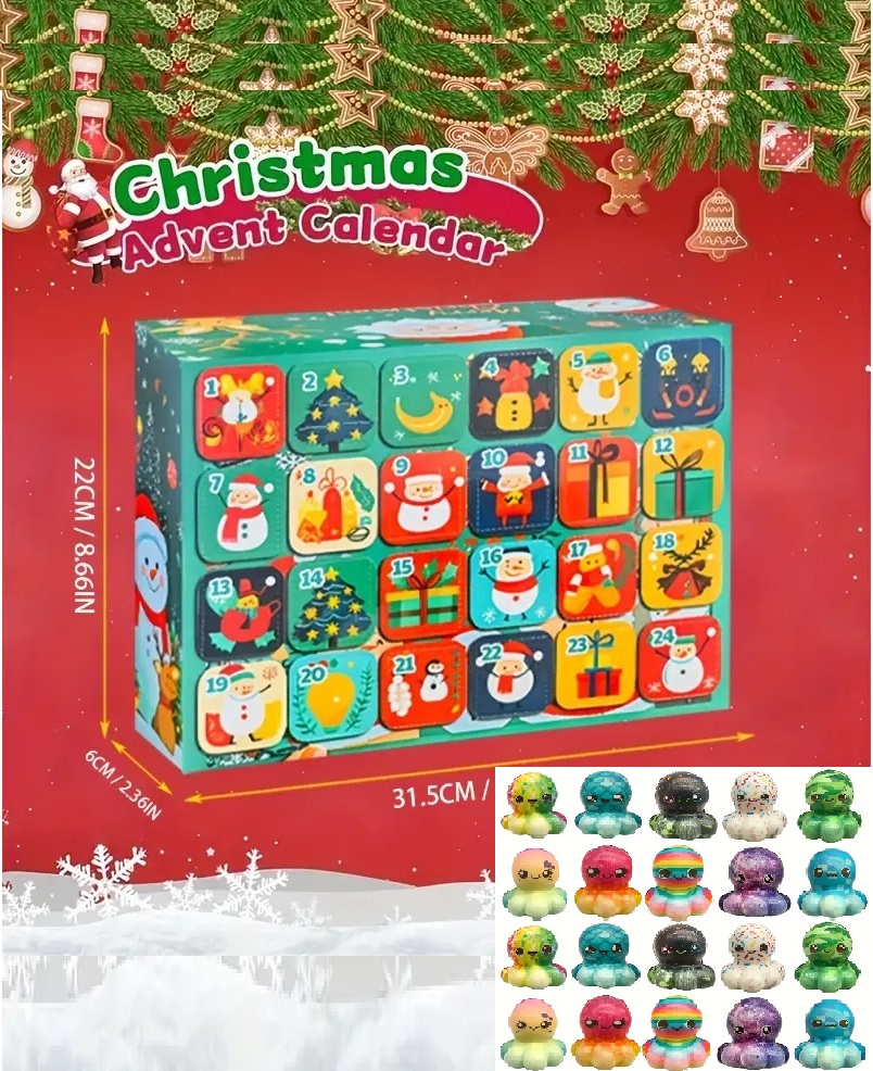 Advento kalendorius su aštuonkojukais