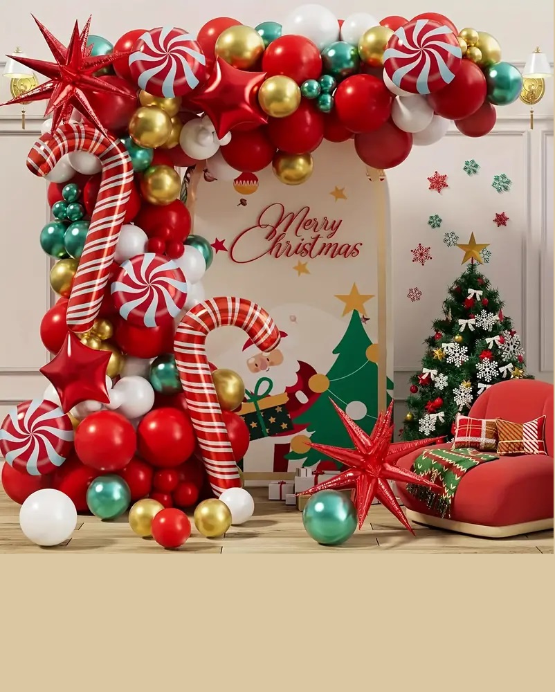 Kalėdinių balionų dekoracija ir dovana!