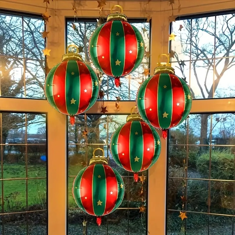 Dideli Kalėdiniai balionai burbulai, 3 vnt.