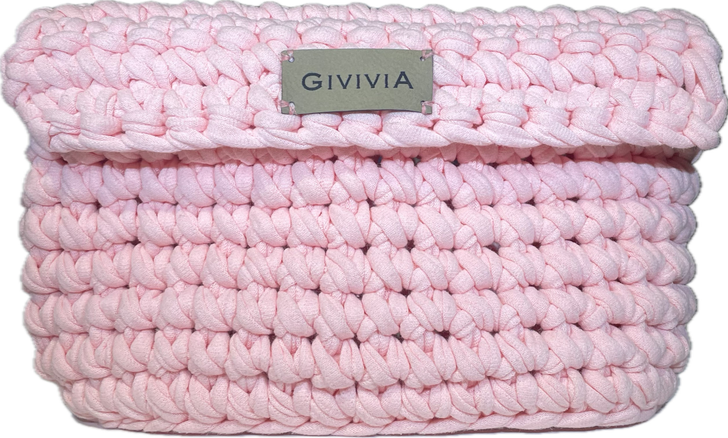 Rankų darbo rožinė nerta kosmetinė "GiviviA"